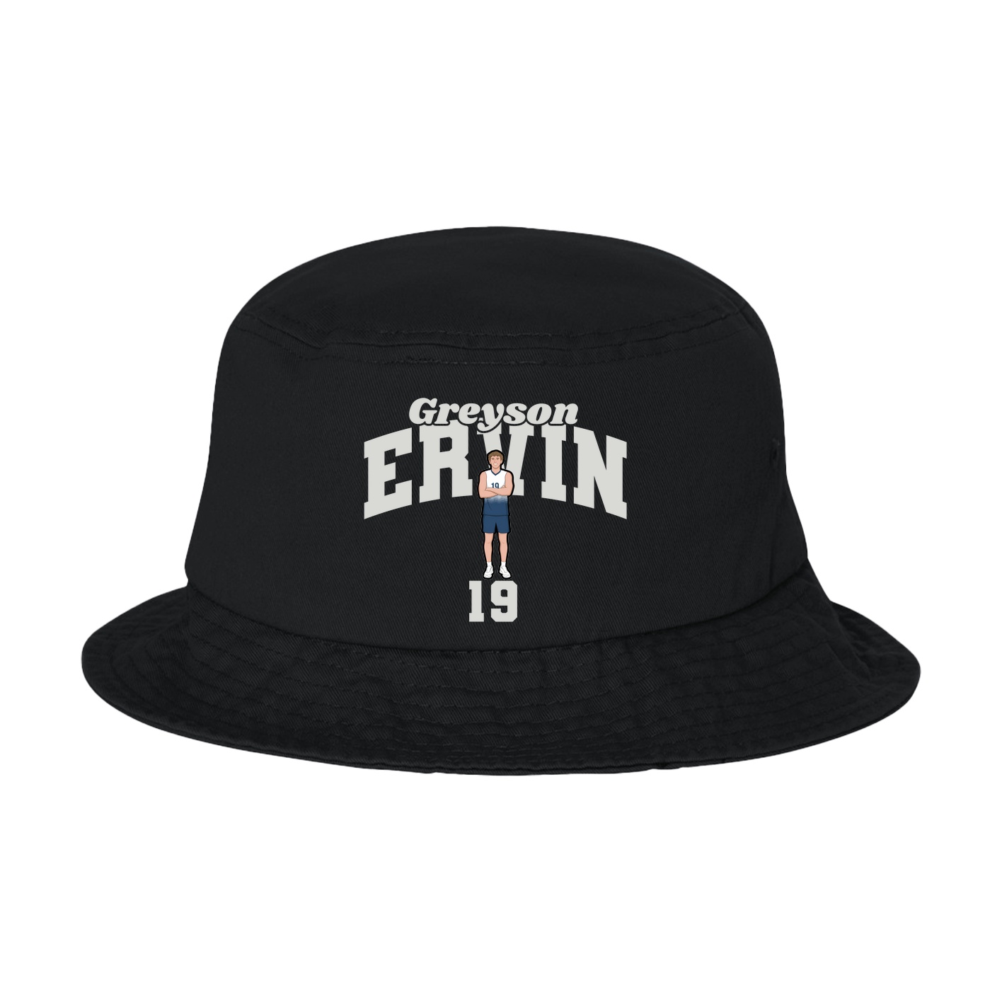 Bucket Cap — Signature Arch in Black