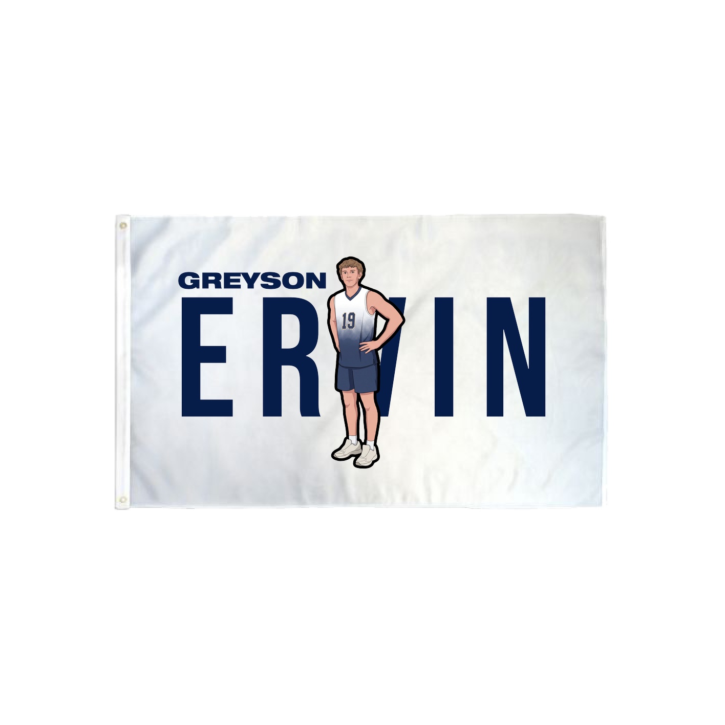 3x5 Flag — Player Name in Classic
