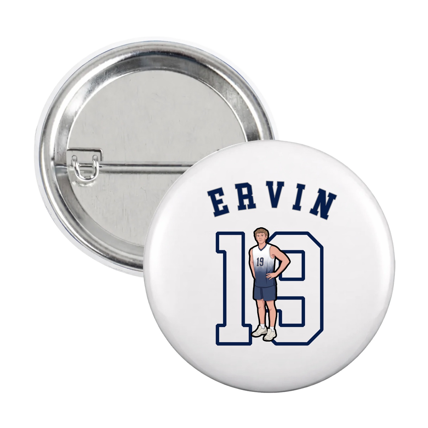 Game Day Button — Shirsey Arch in White