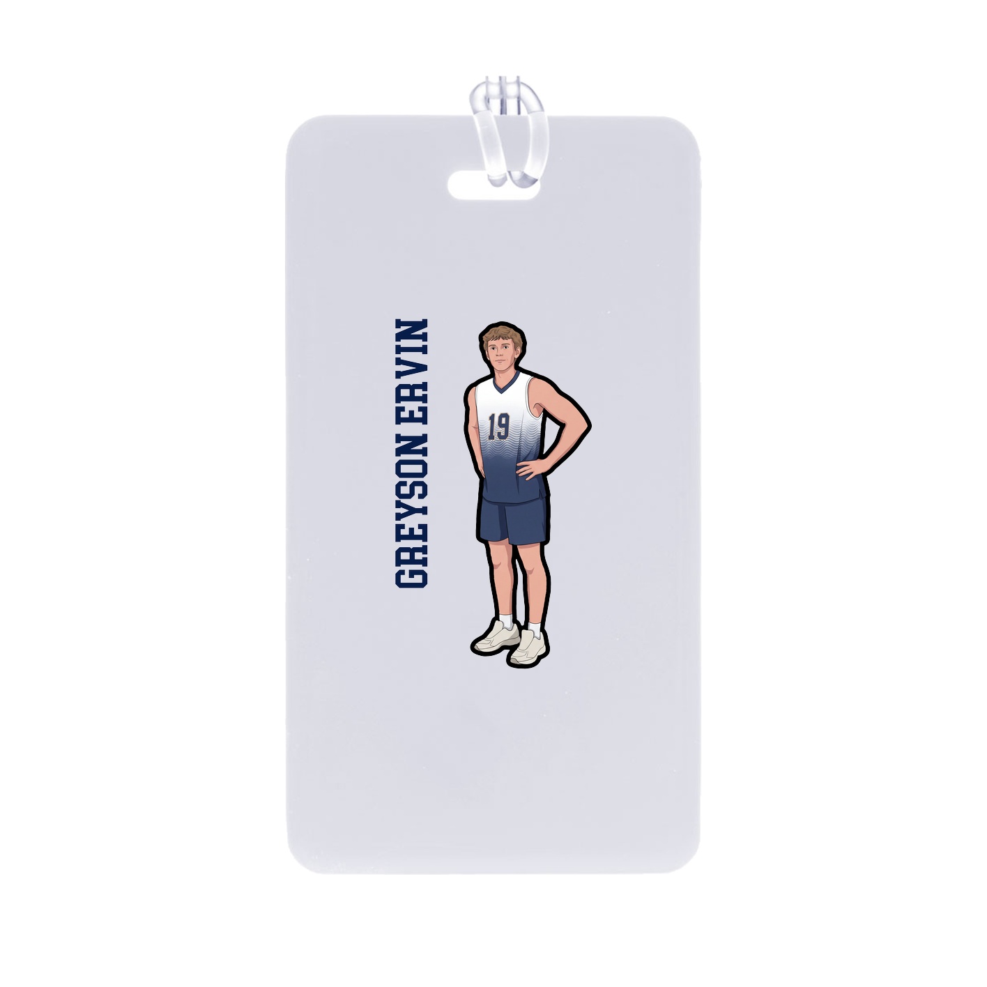 Bag Tag — Name Vertical in Classic