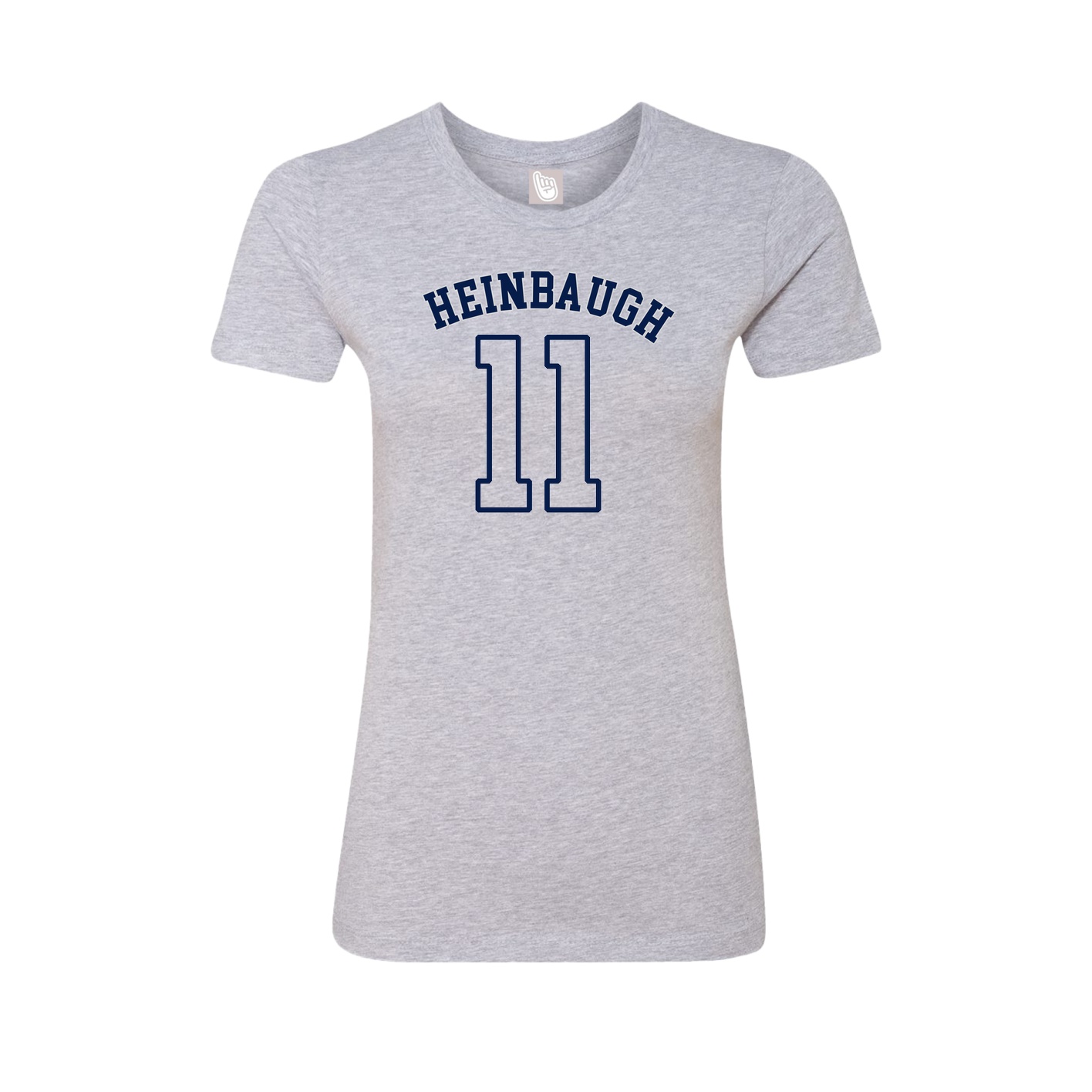 Fitted Women's Tee — Shirsey Arch in Grey