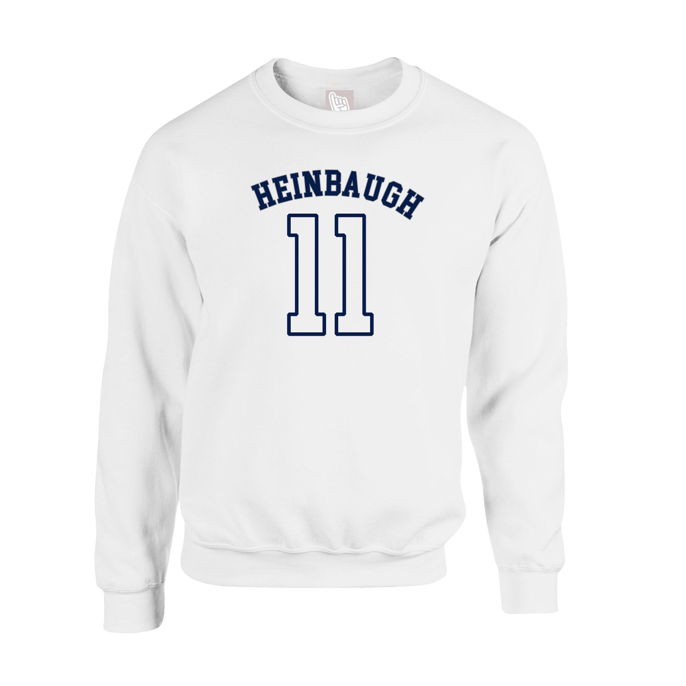 Fleece Crew — Shirsey Arch in White