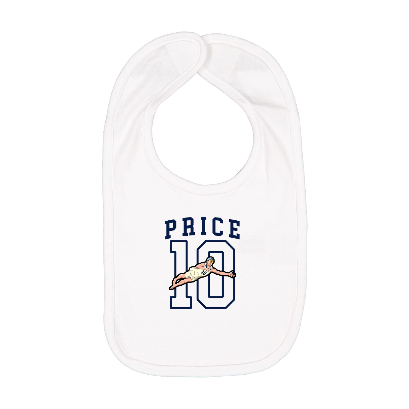 Infant Bib — Shirsey in White