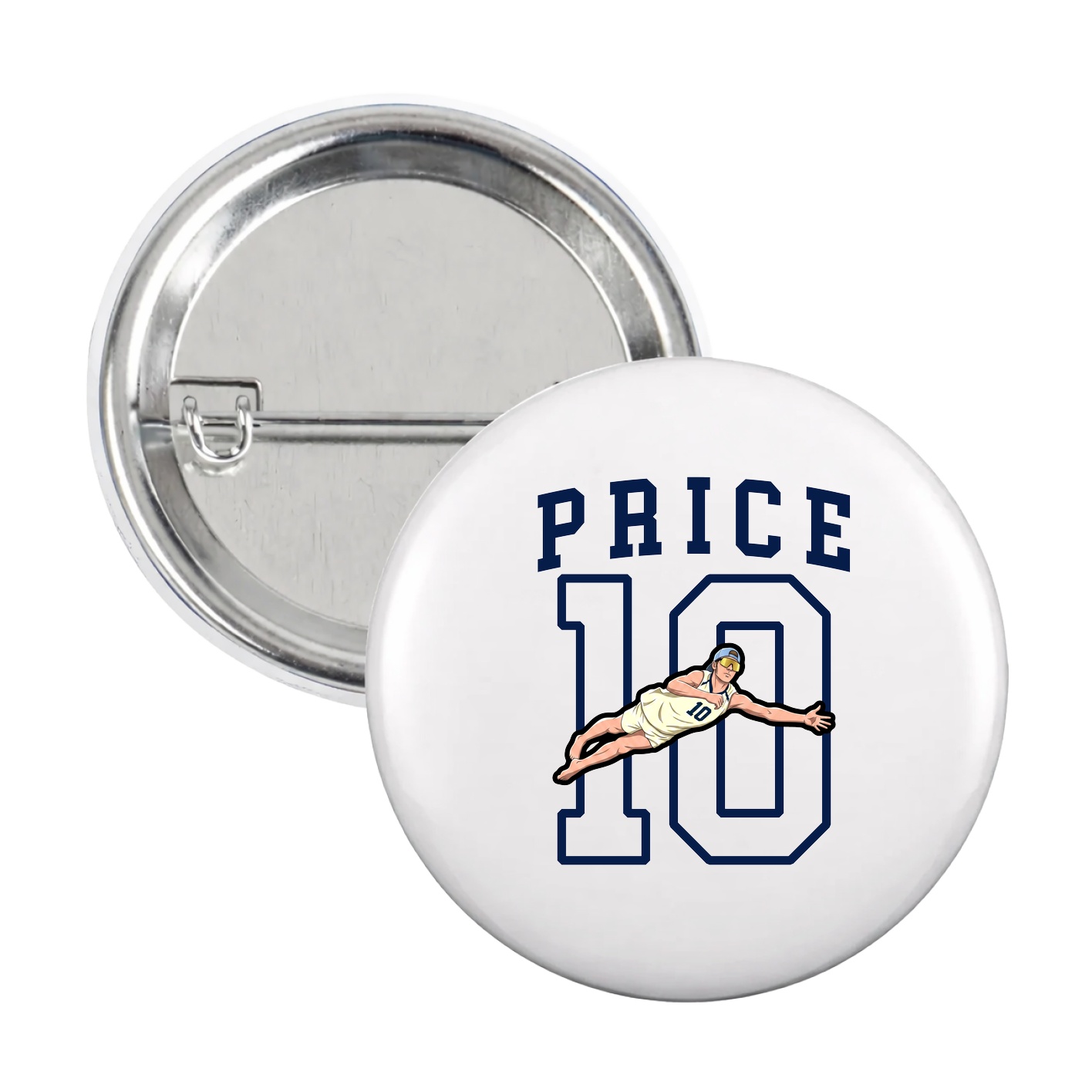 Game Day Button — Shirsey in White