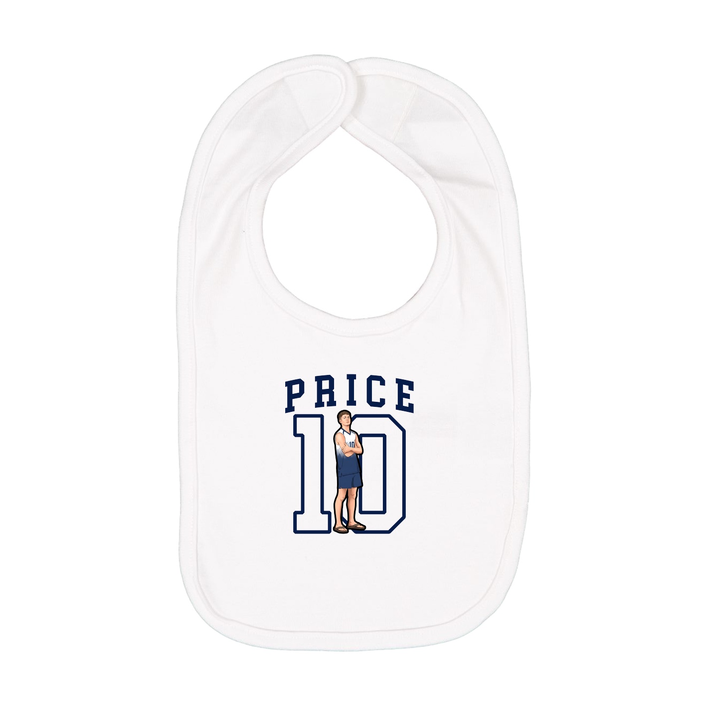 Infant Bib — Shirsey in White