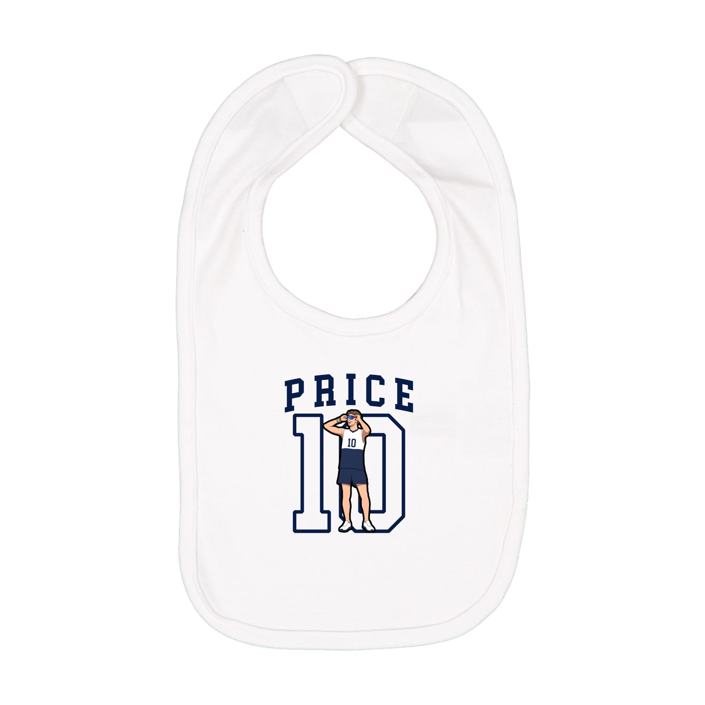 Infant Bib — Shirsey in White