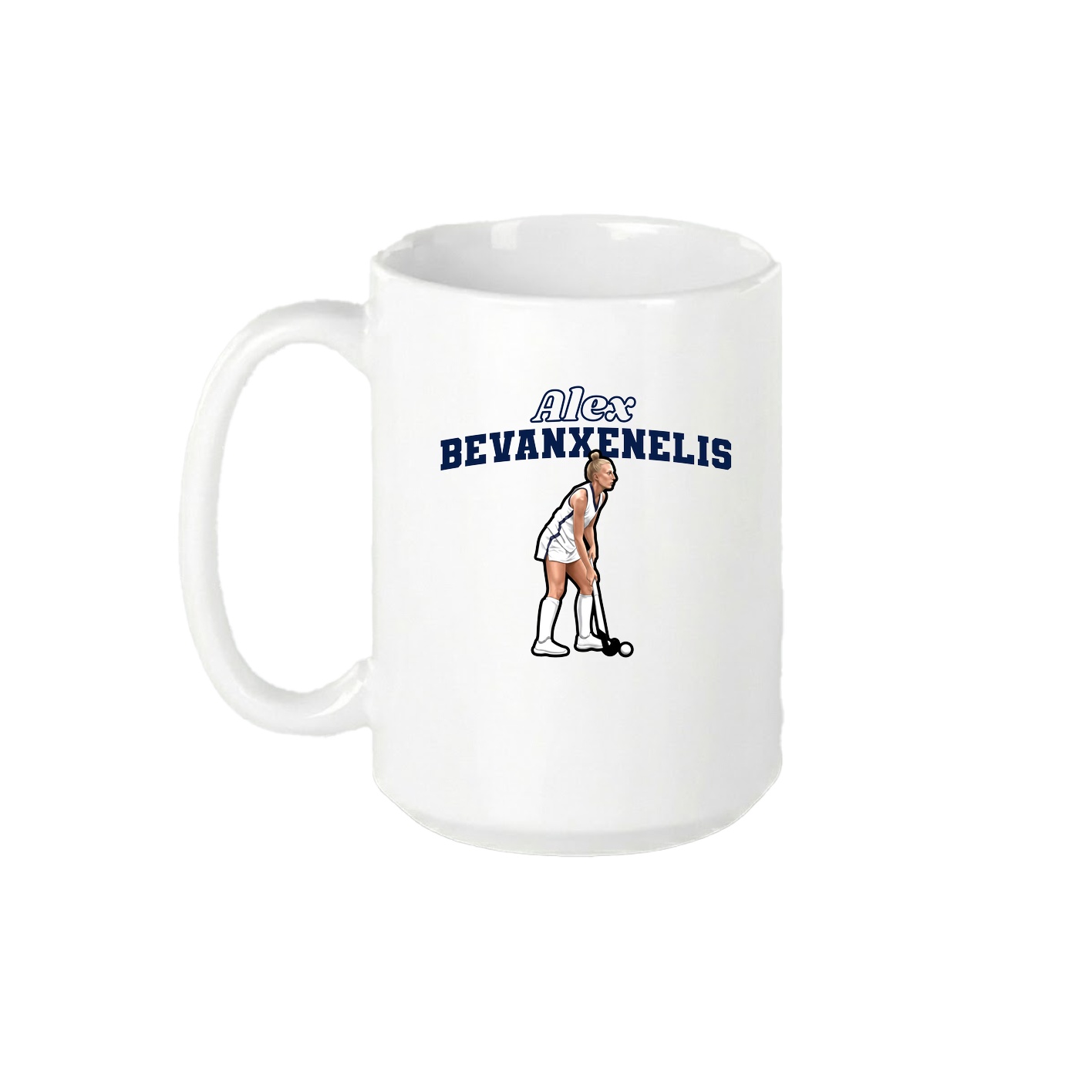 15oz Coffee Mug — Name Arch in White