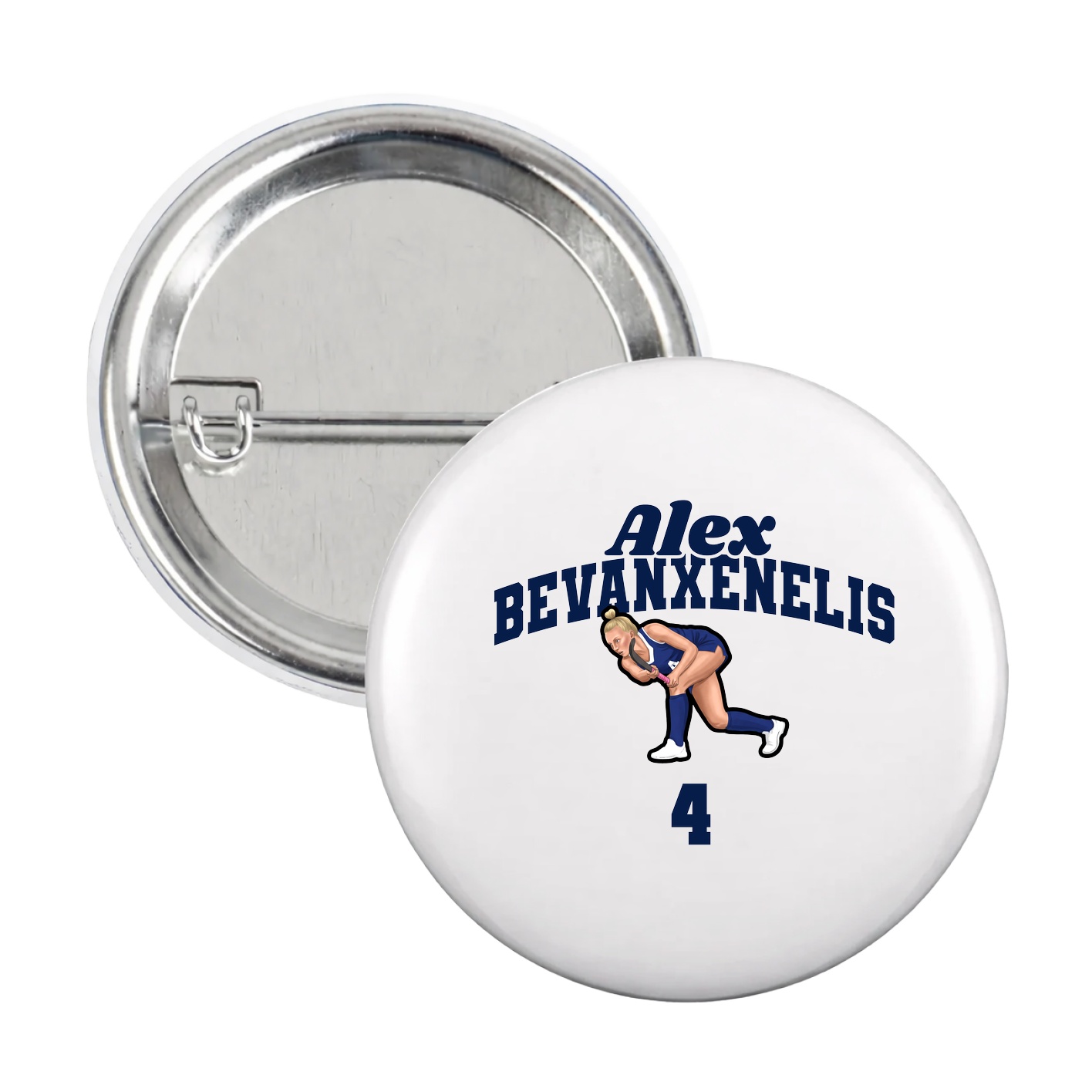 Game Day Button — Signature Arch in White