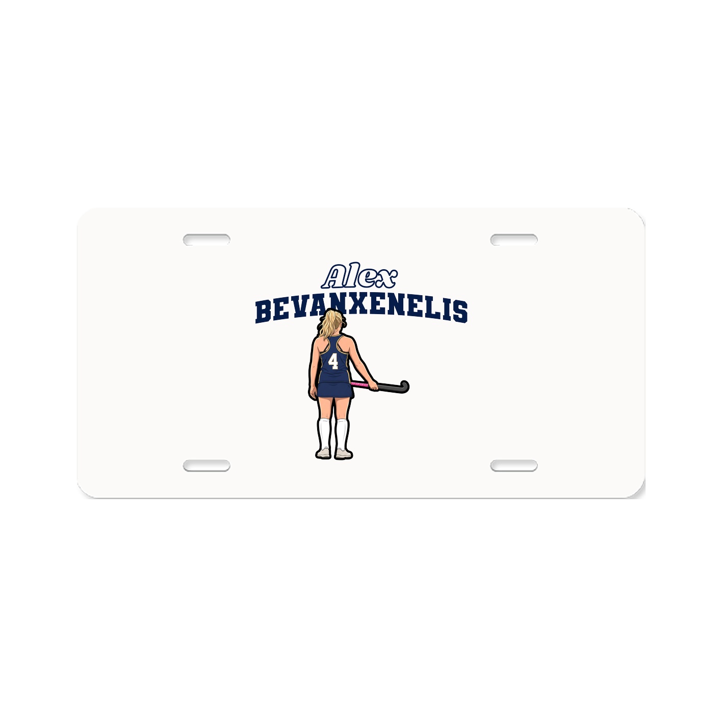 License Plate — Name Arch in Classic