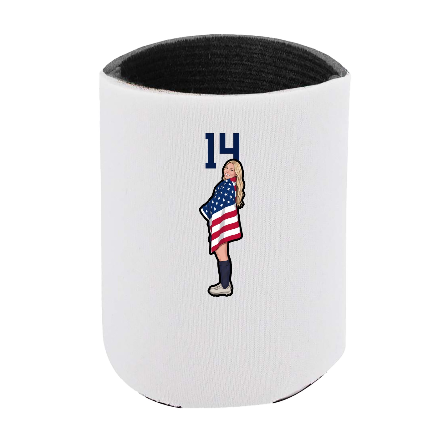 Can Holder — Number Top in White