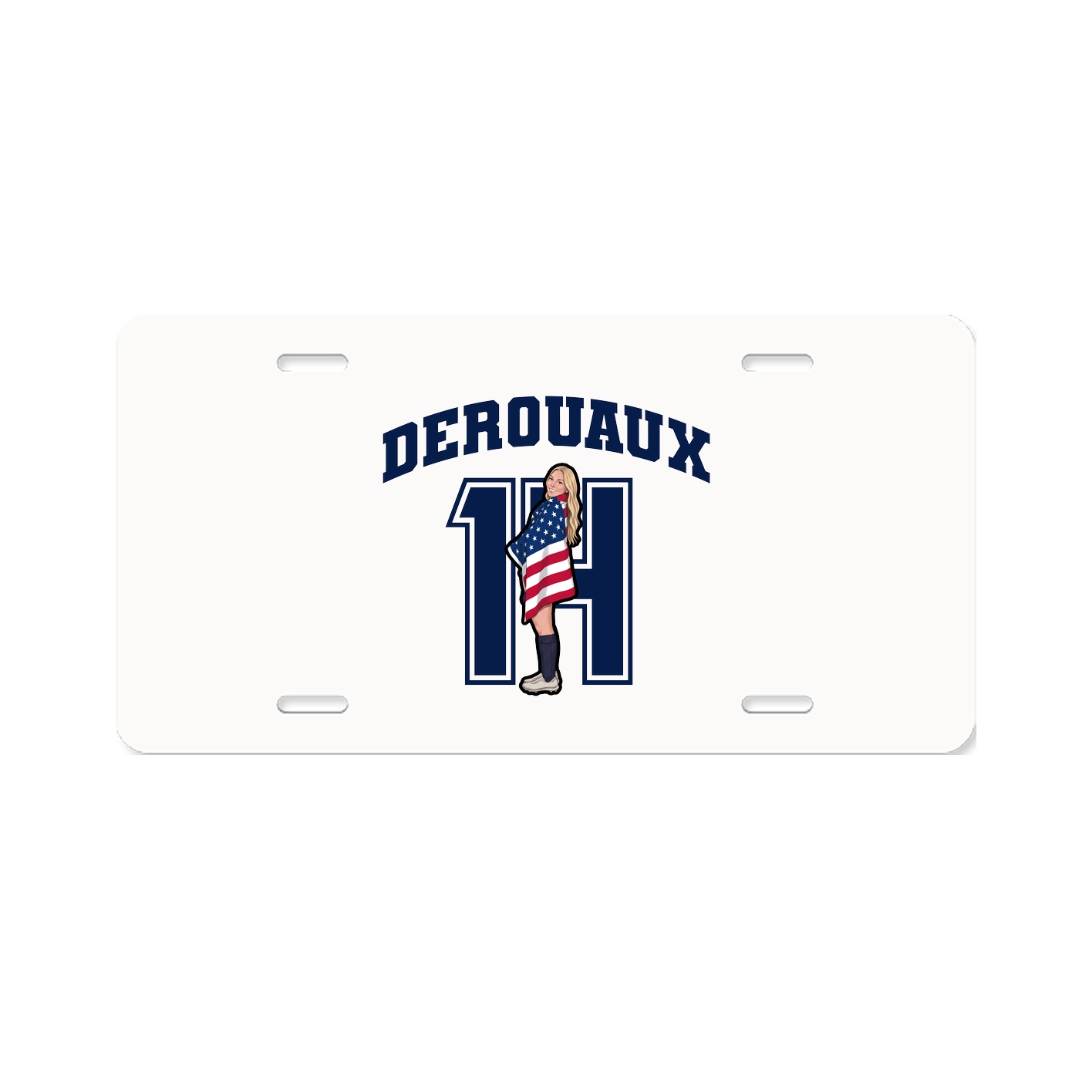 License Plate — Number in Classic