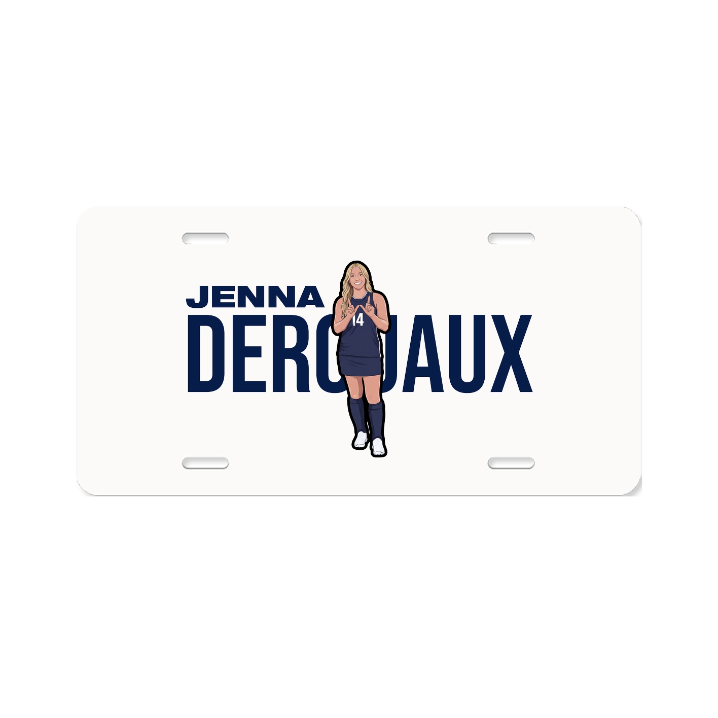 License Plate — Player Name in Classic