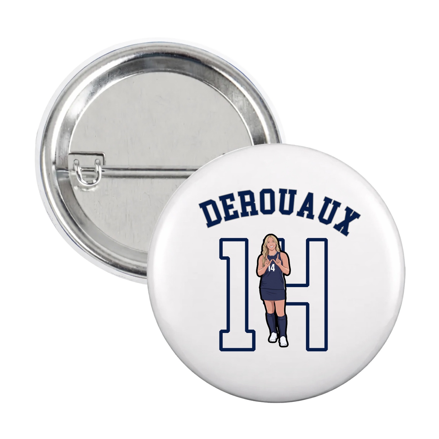 Game Day Button — Shirsey Arch in White