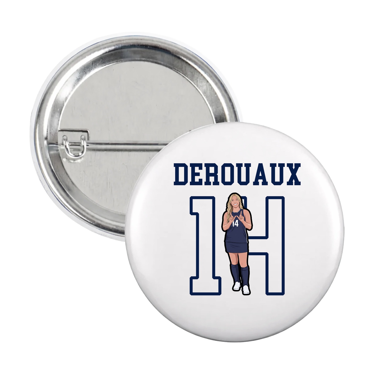 Game Day Button — Shirsey in White