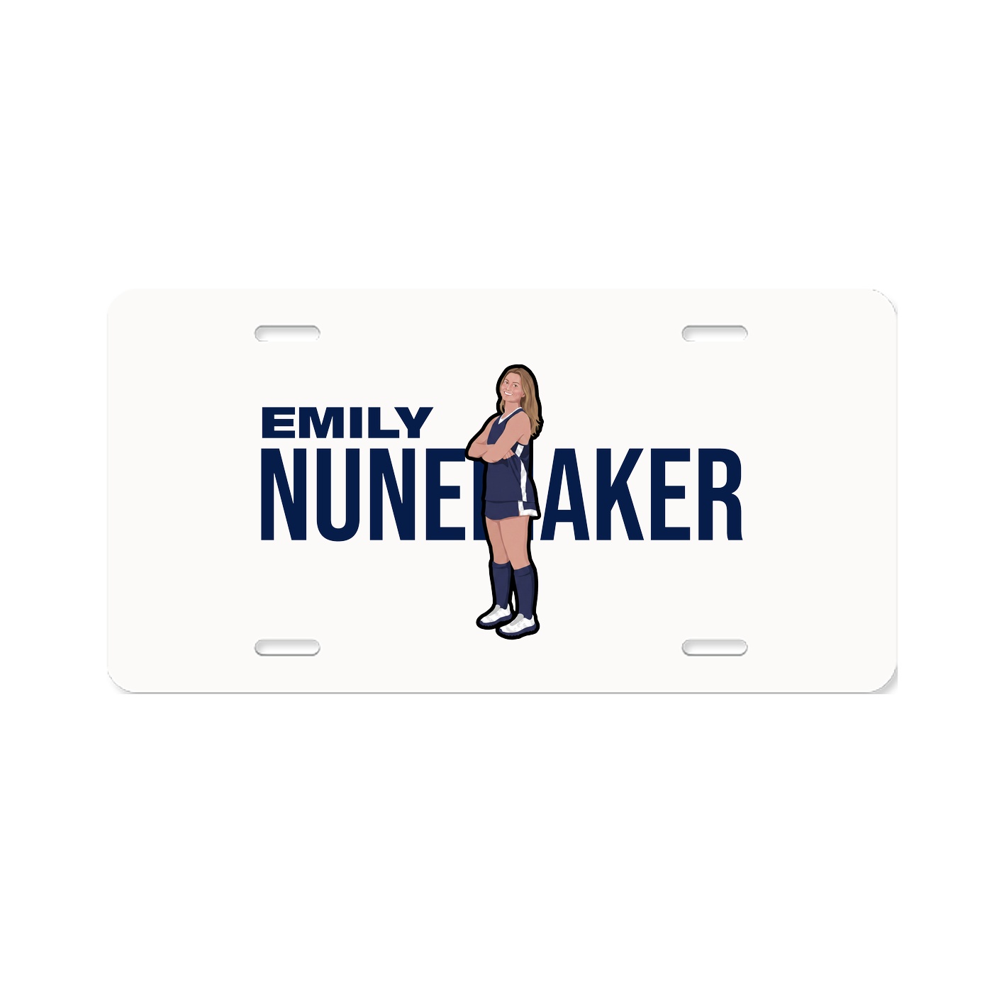 License Plate — Player Name in Classic