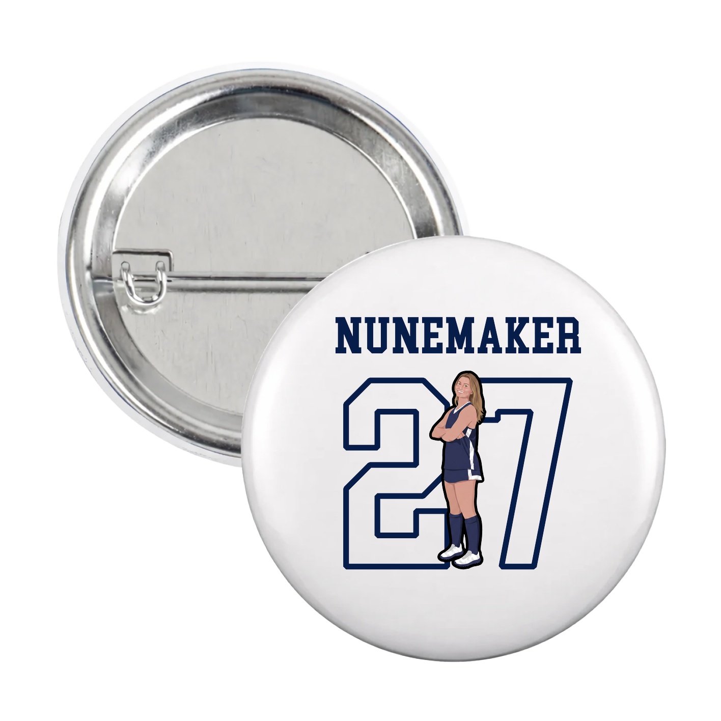 Game Day Button — Shirsey in White