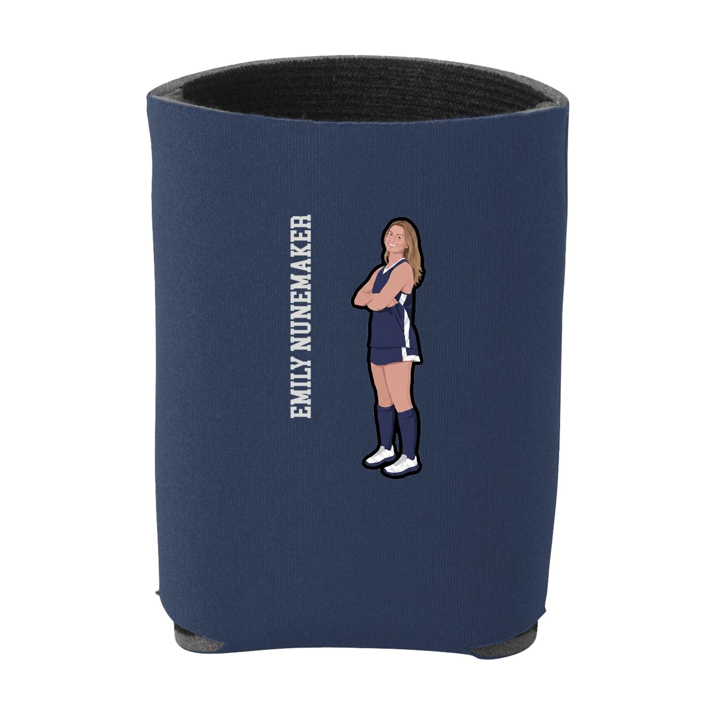 Can Holder — Name Vertical in Navy