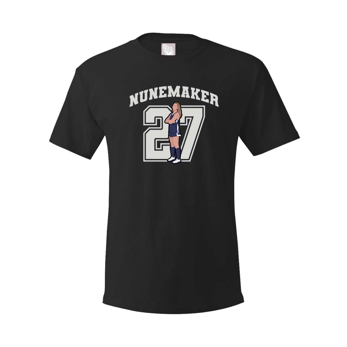 Youth Tee — Number in Black
