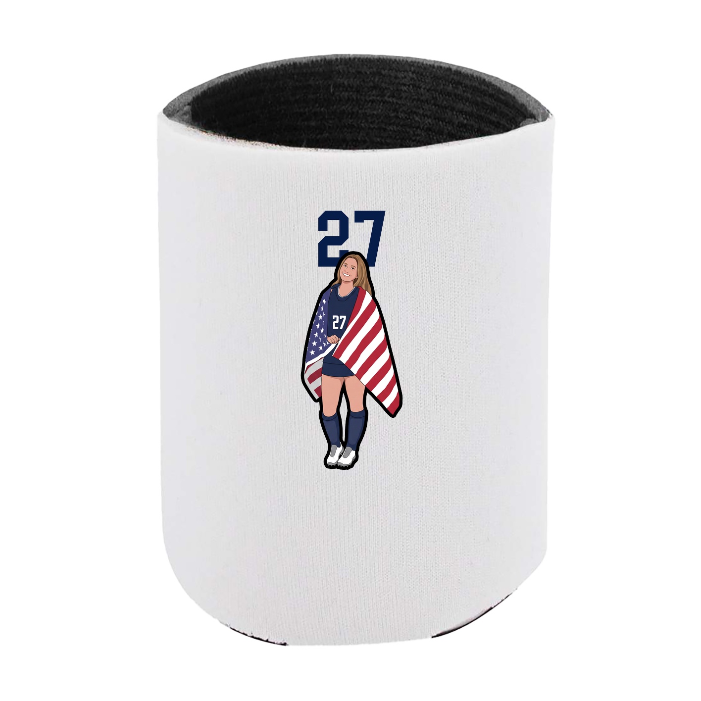 Can Holder — Number Top in White