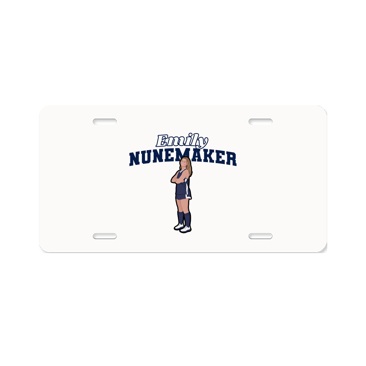 License Plate — Name Arch in Classic