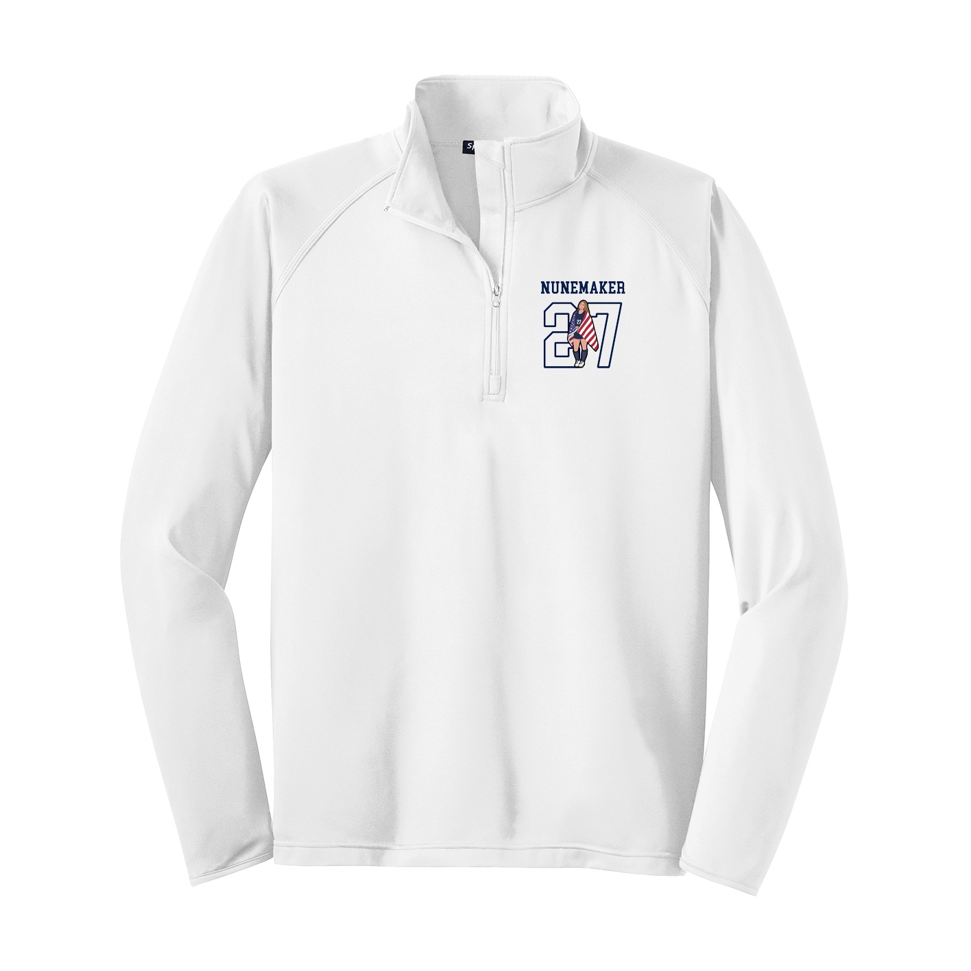 Q-Zip Pullover — Shirsey in White