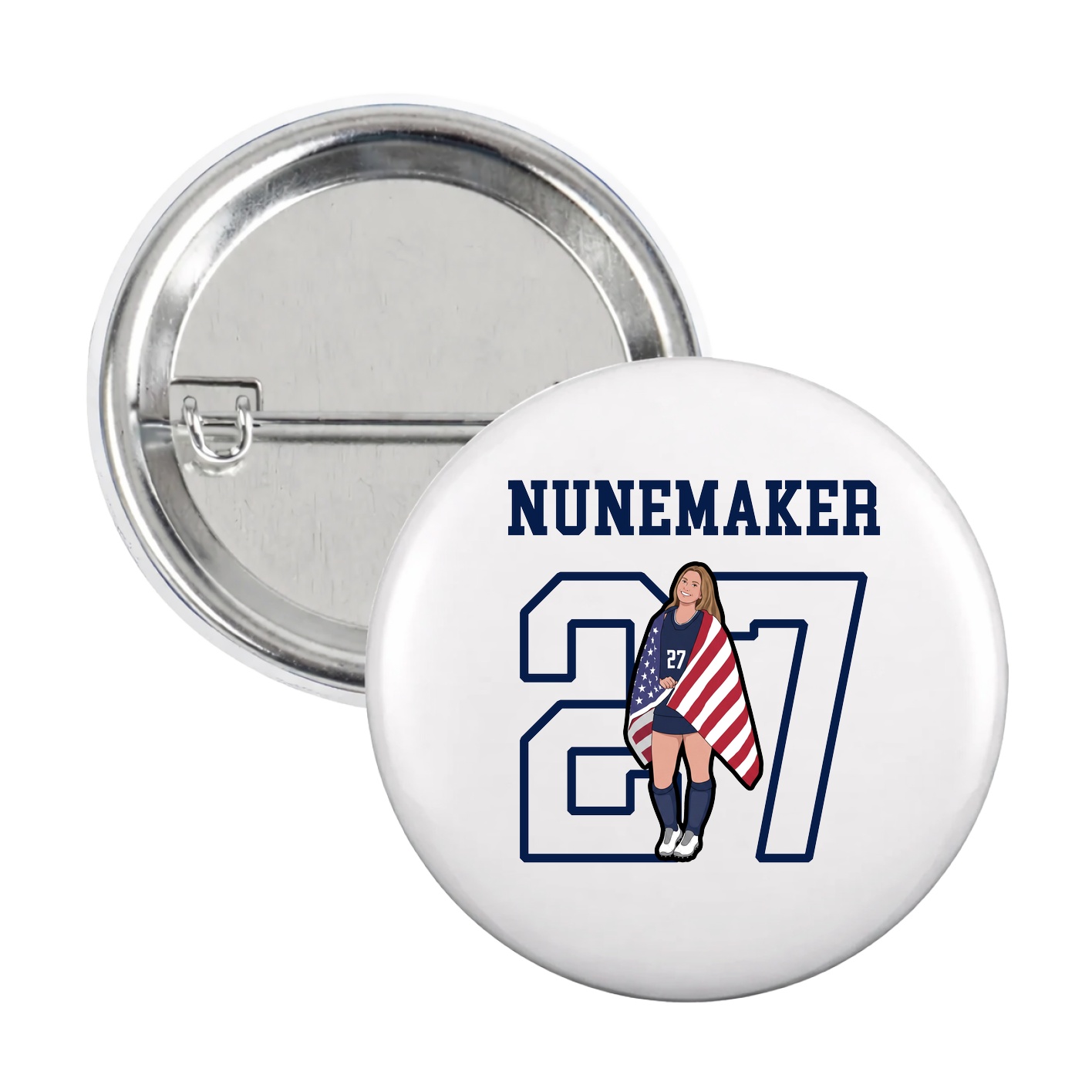 Game Day Button — Shirsey in White