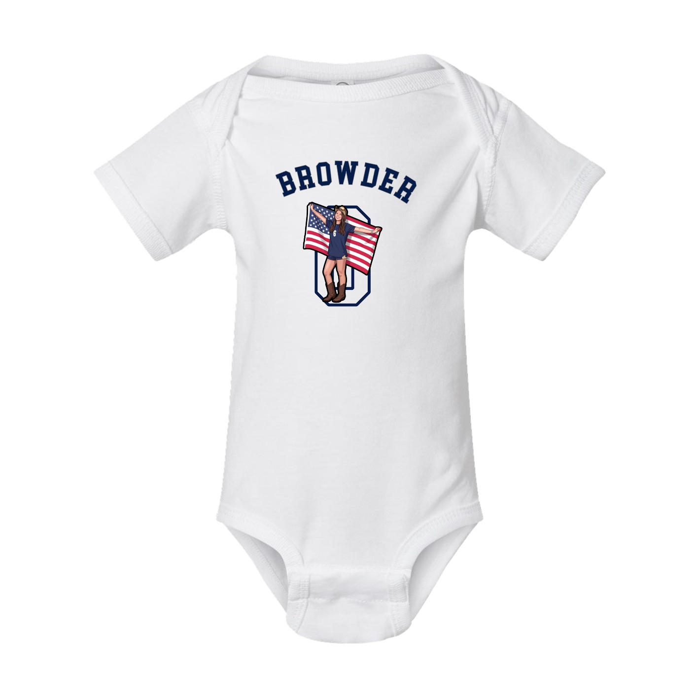 Baby Onesie — Shirsey Arch in White