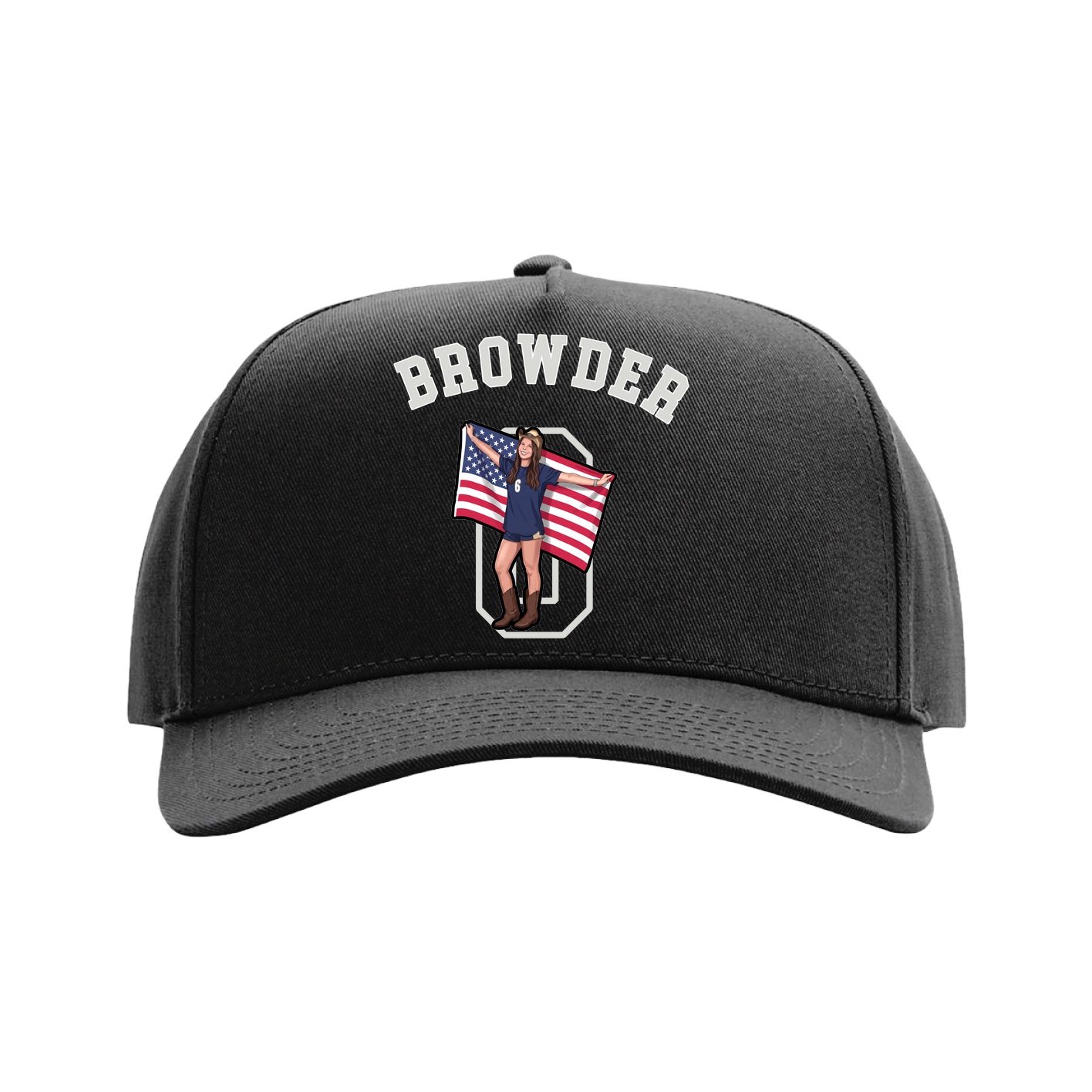 Full Fabric Five-Panel Champ Cap