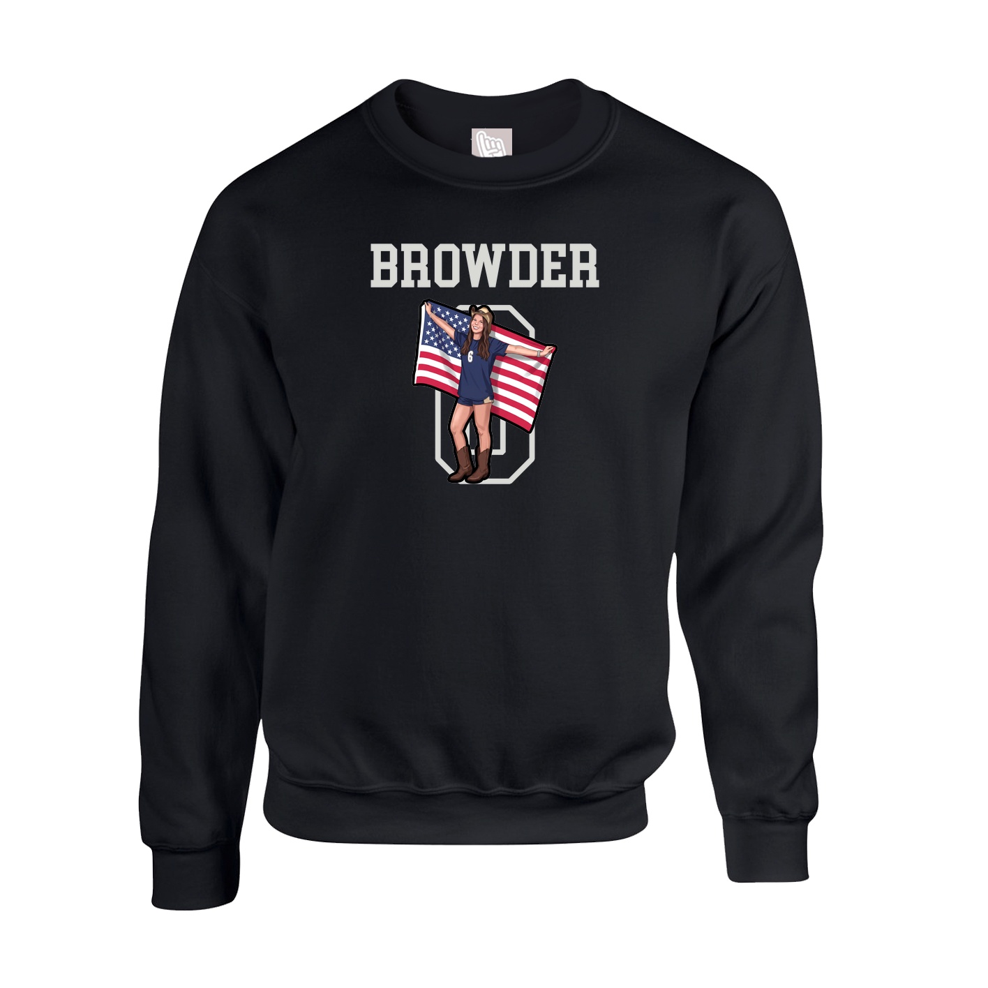 Fleece Crew — Shirsey in Black