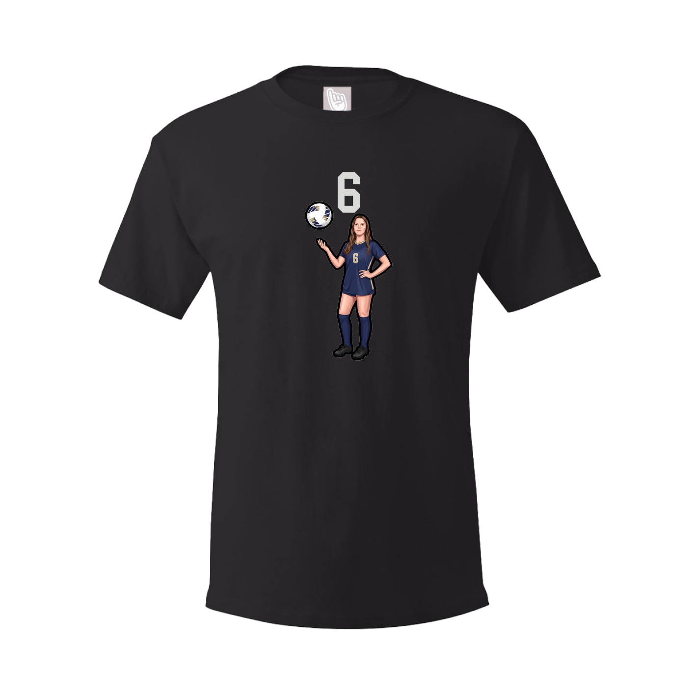 Tee — Number Top in Black