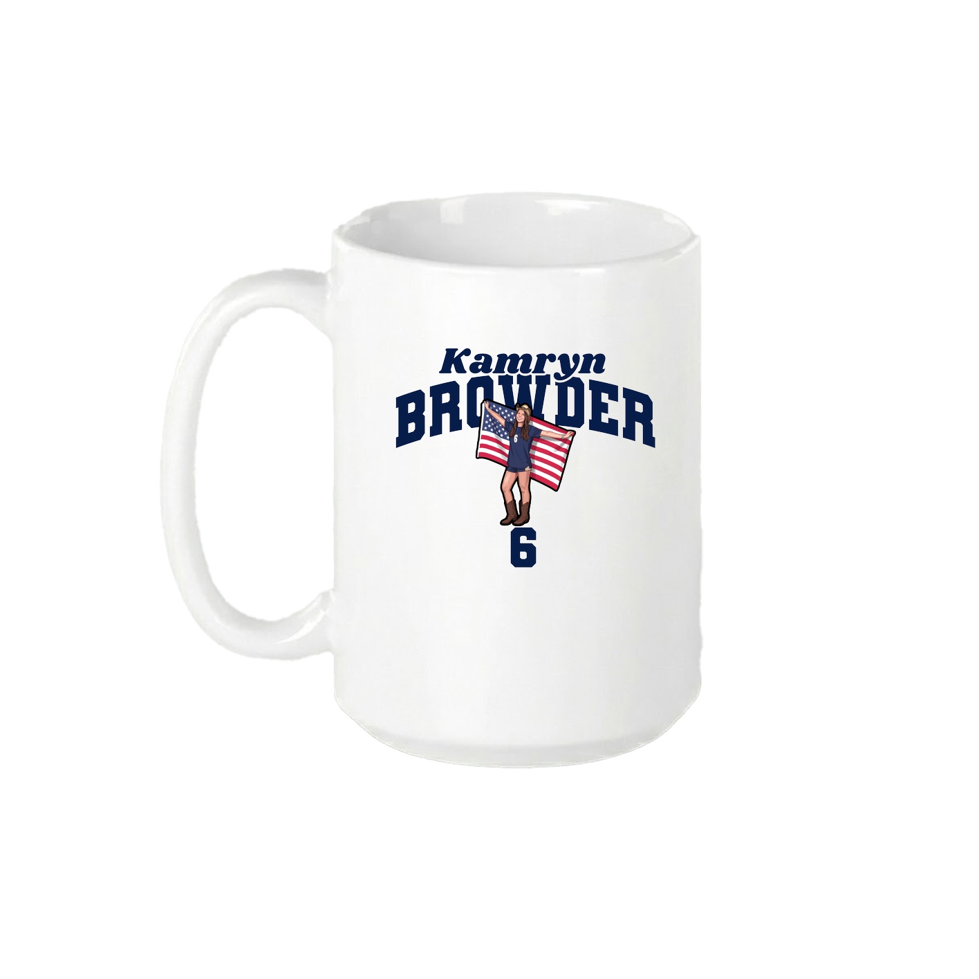 15oz Coffee Mug — Signature Arch in White