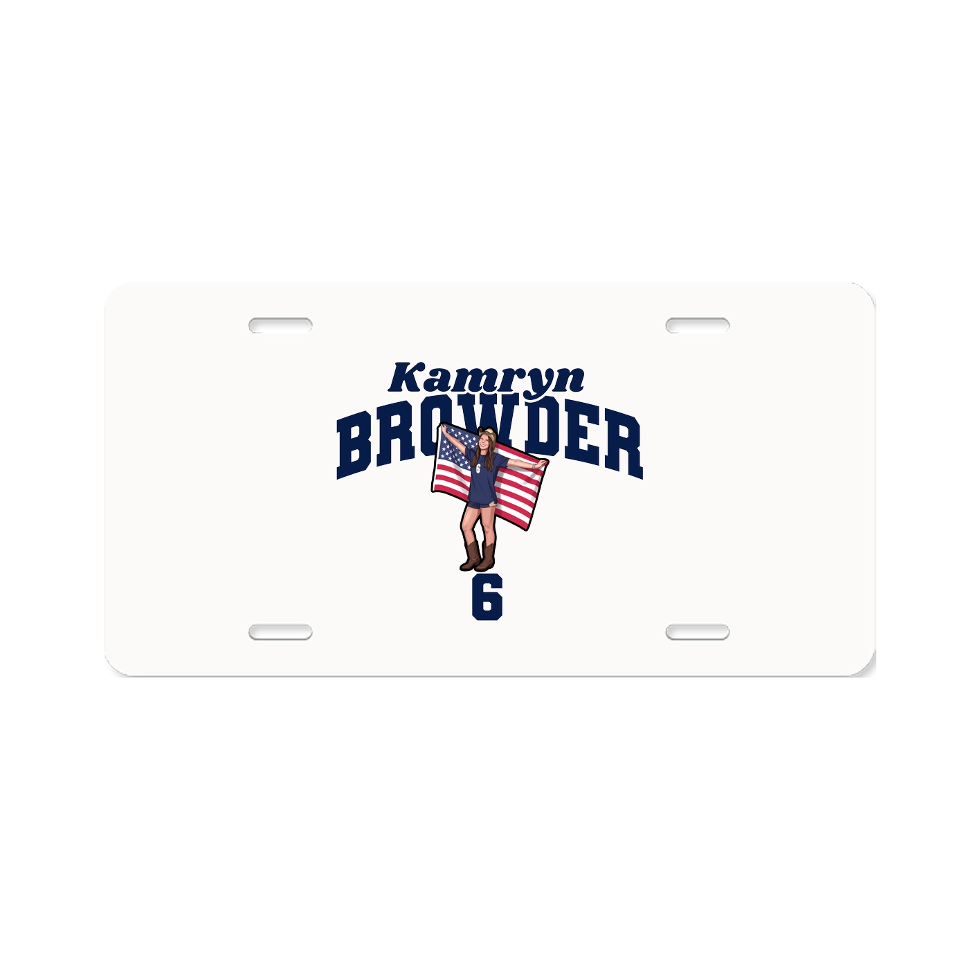 License Plate — Signature Arch in Classic