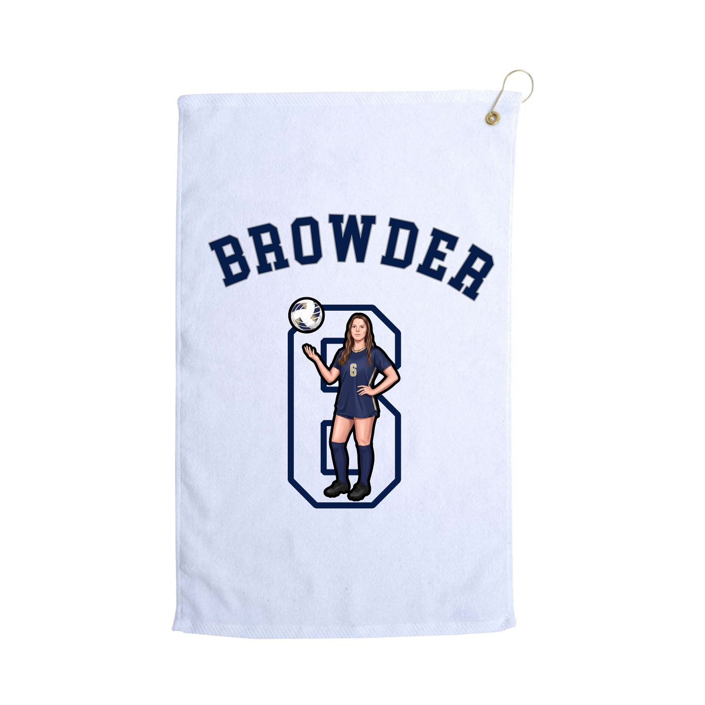 Golf Towel — Shirsey Arch in White