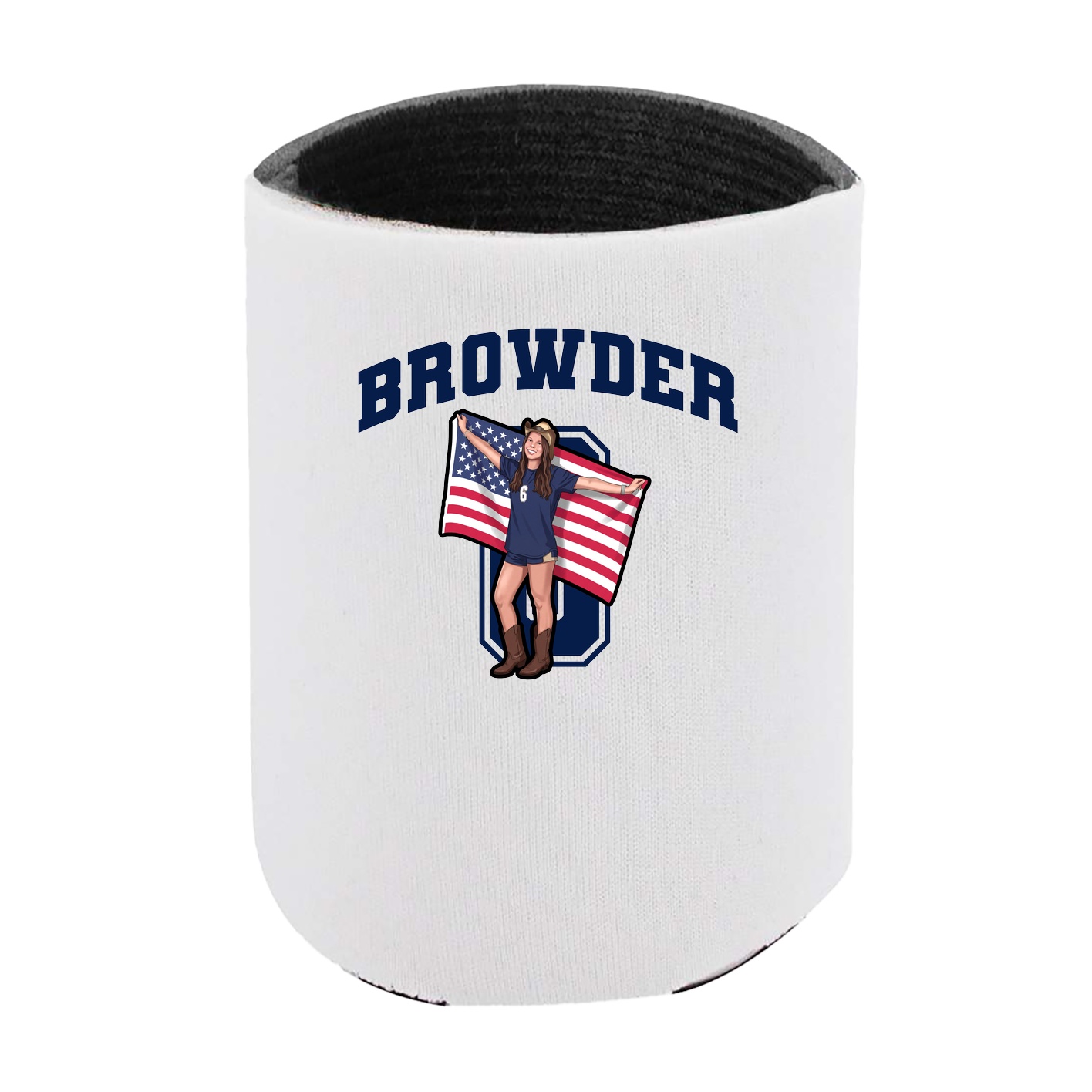 Can Holder — Number in White
