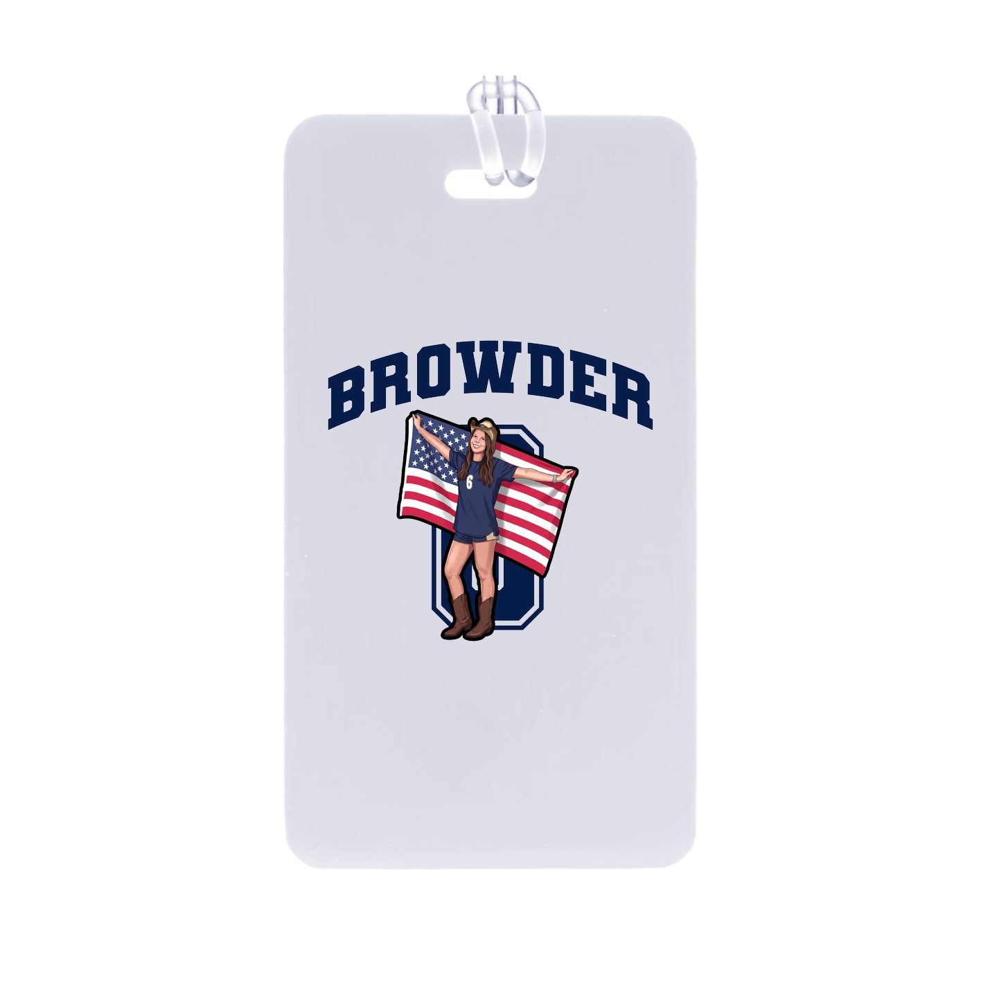 Bag Tag — Number in Classic