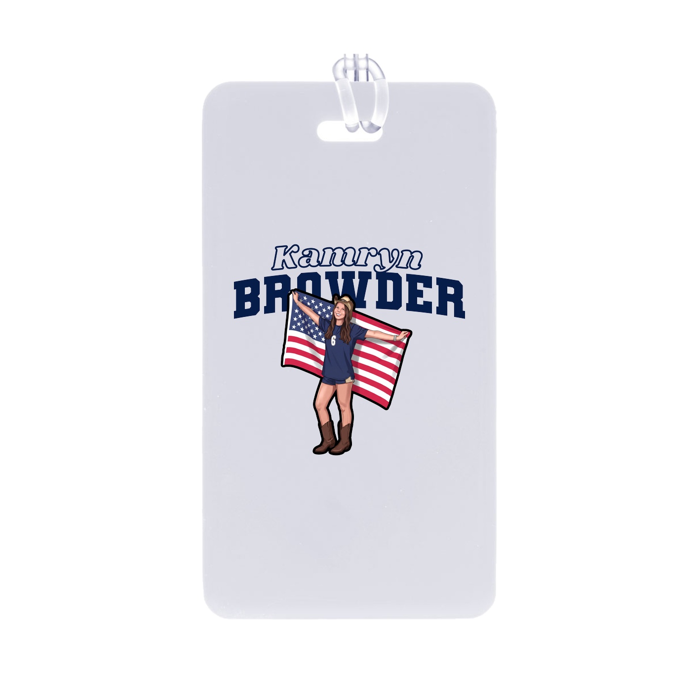 Bag Tag — Name Arch in Classic
