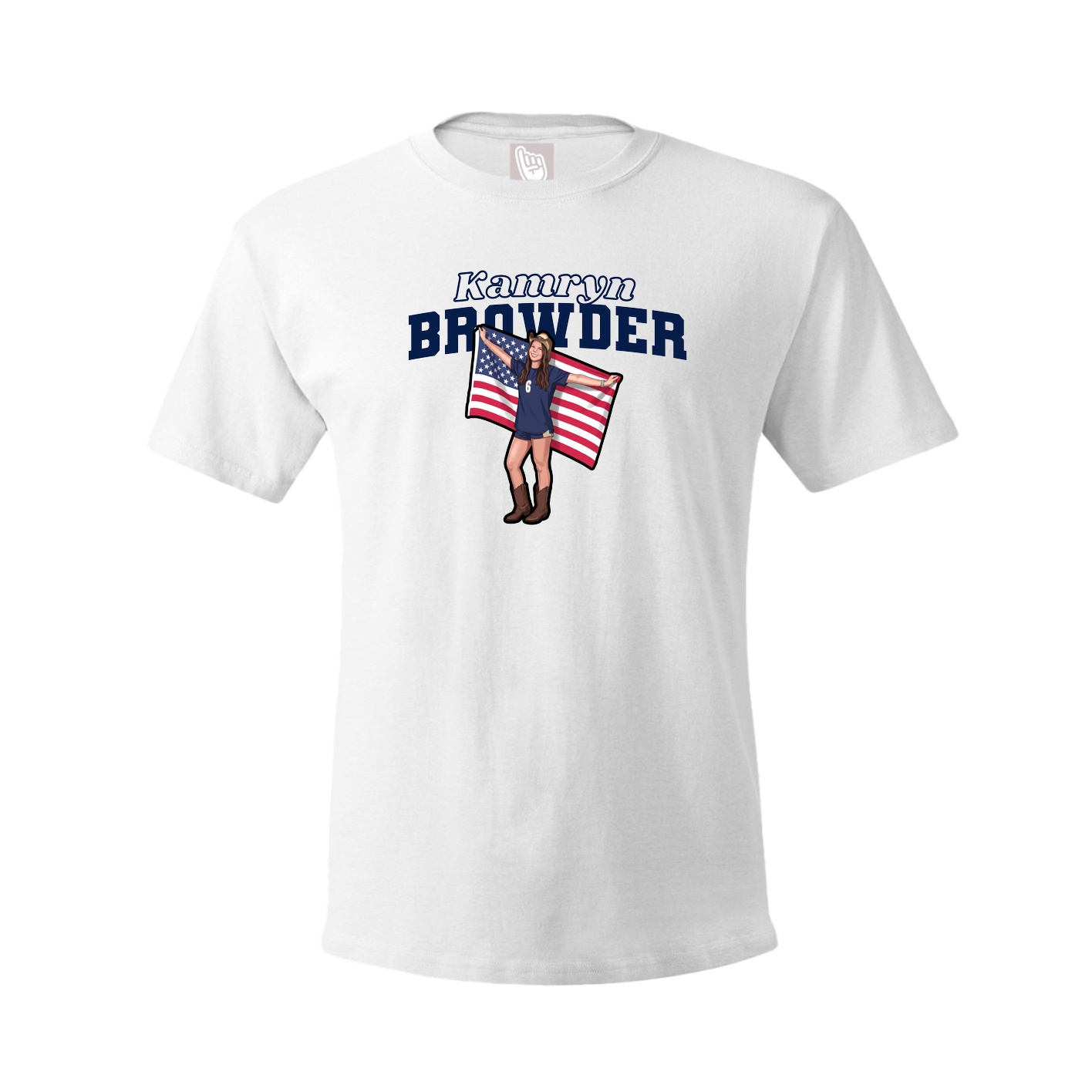 Tee — Name Arch in White