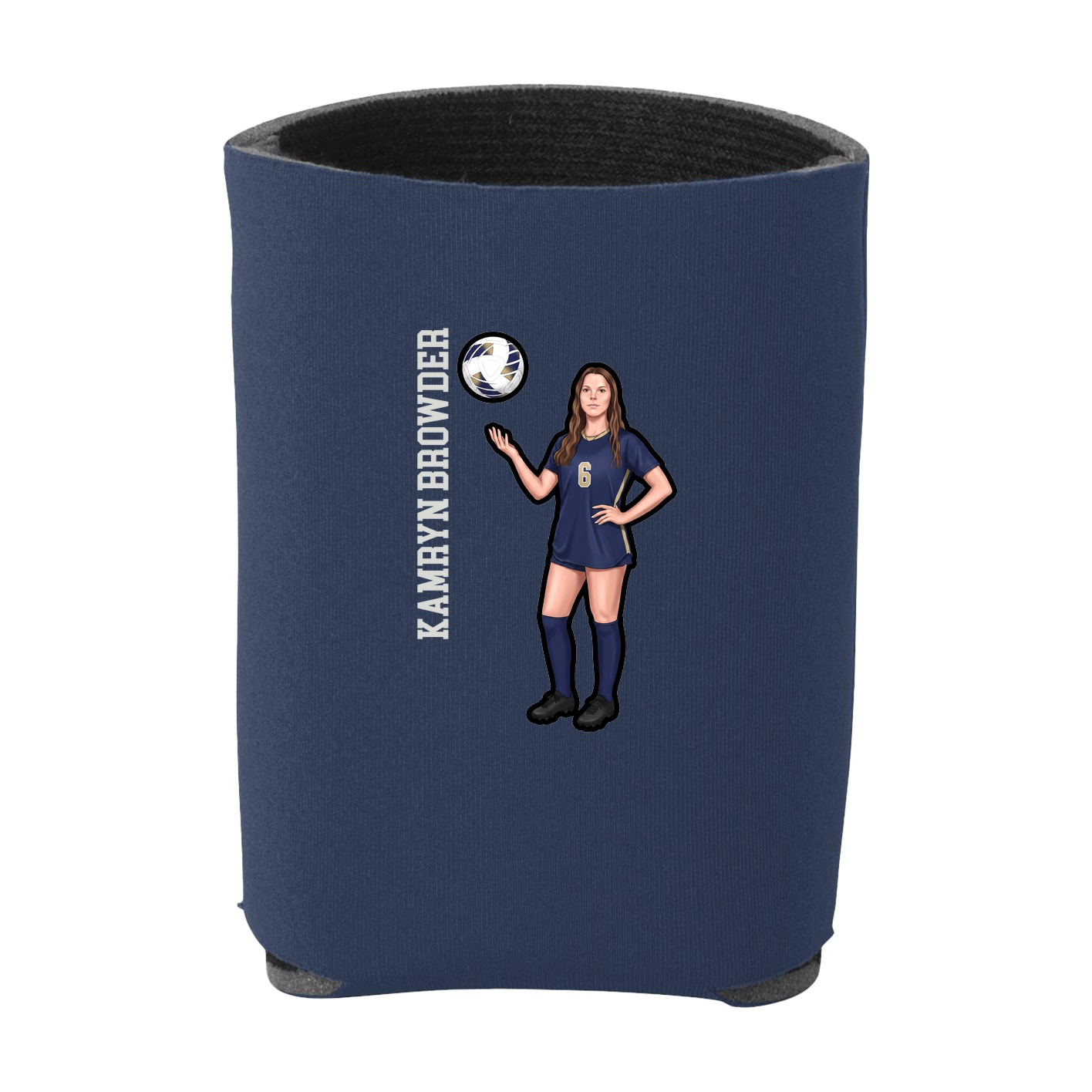Can Holder — Name Vertical in Navy
