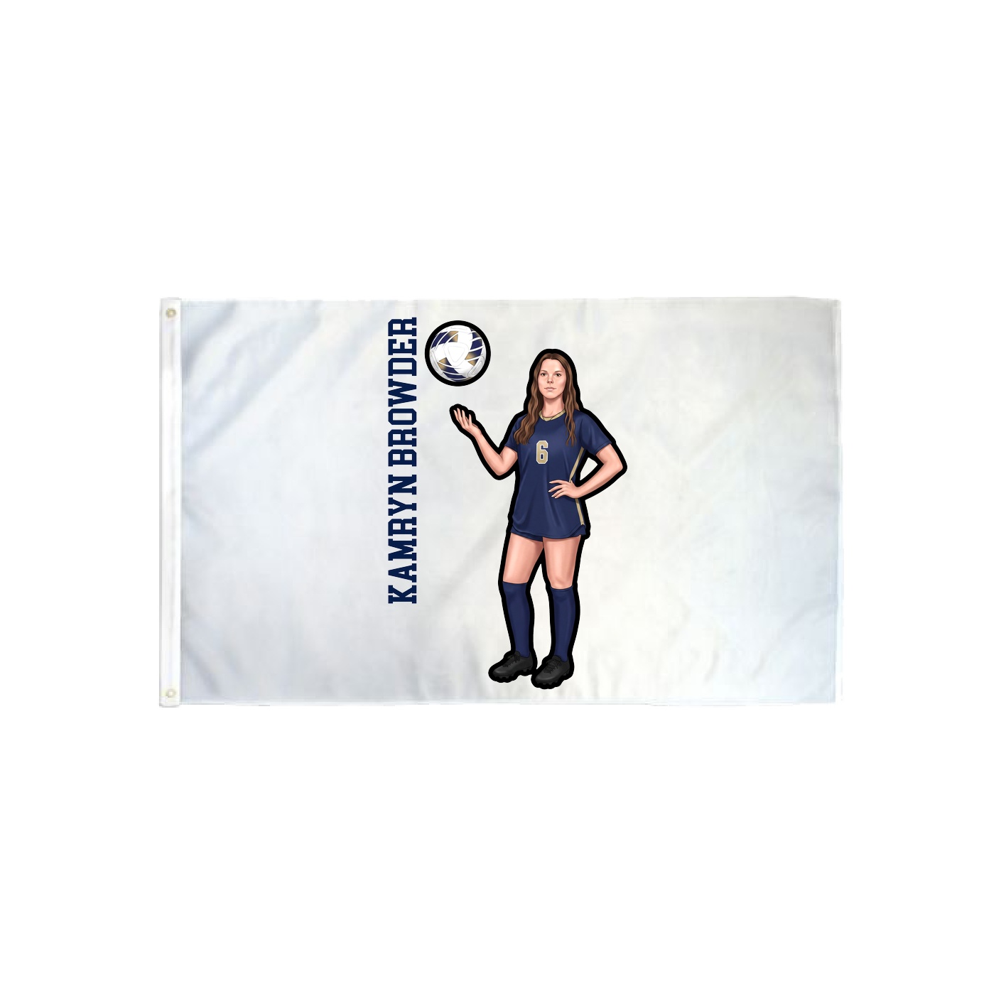 3x5 Flag — Name Vertical in Classic