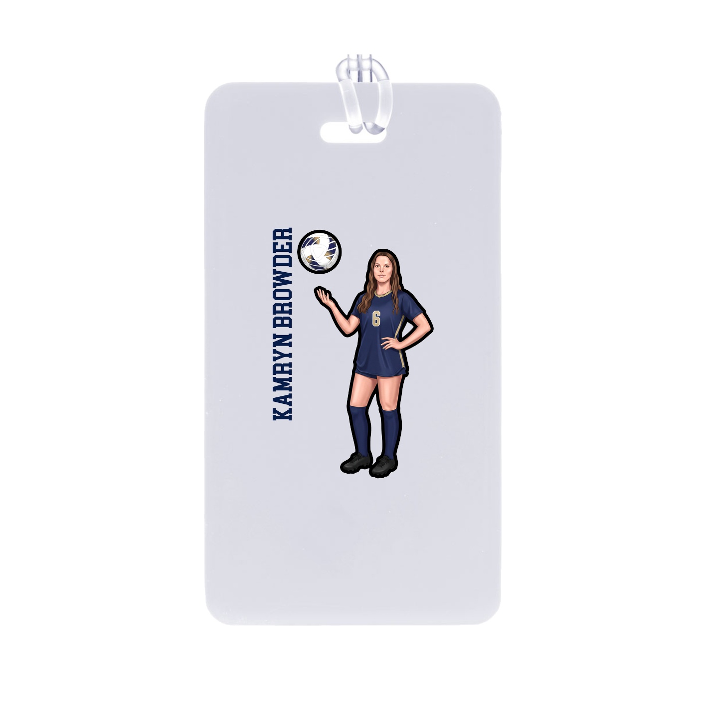 Bag Tag — Name Vertical in Classic