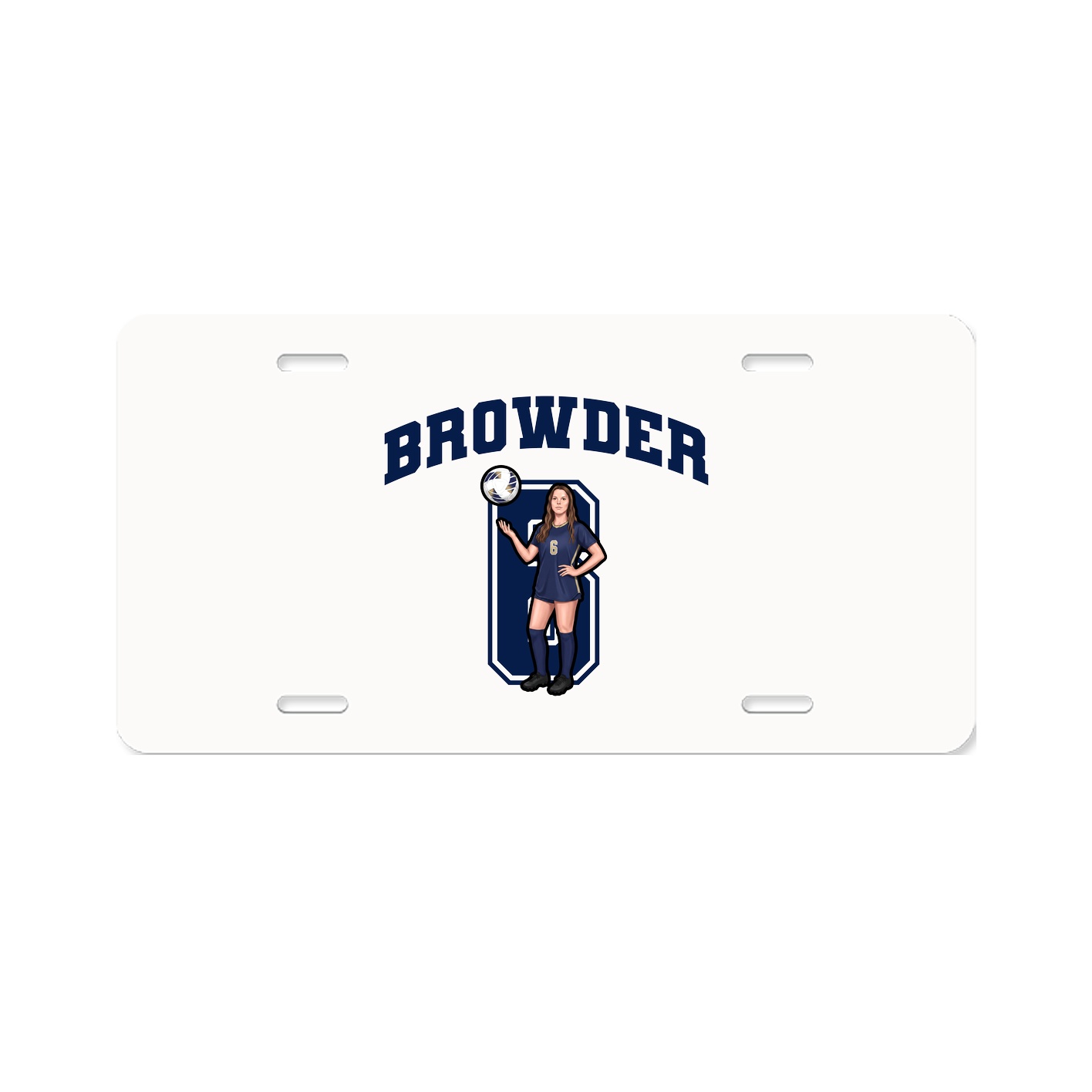 License Plate — Number in Classic