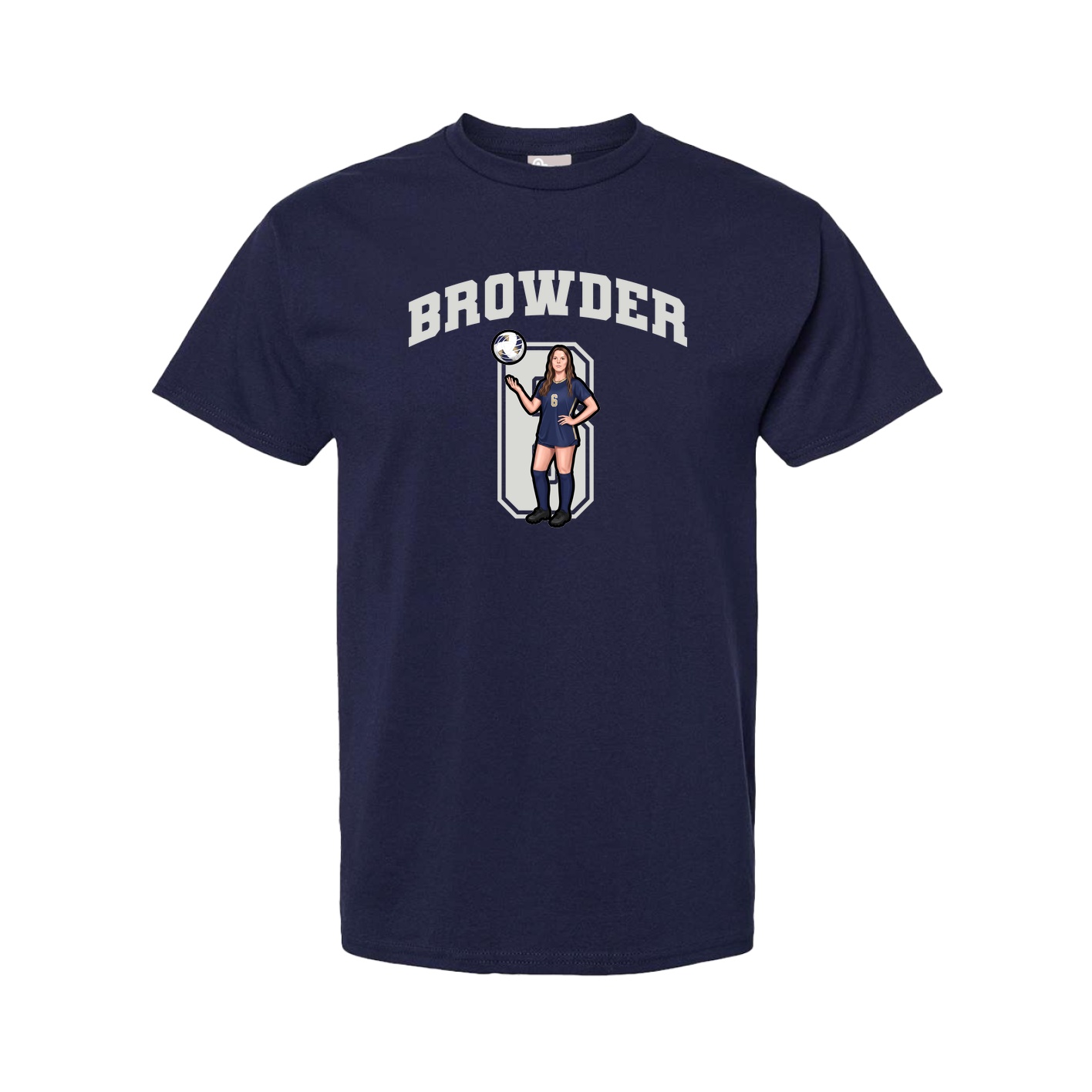 Tee — Number in Navy