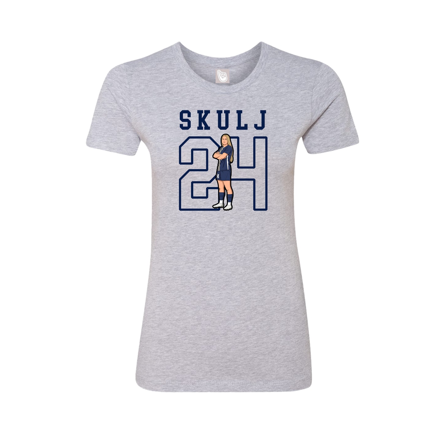 Fitted Women's Tee — Shirsey in Grey