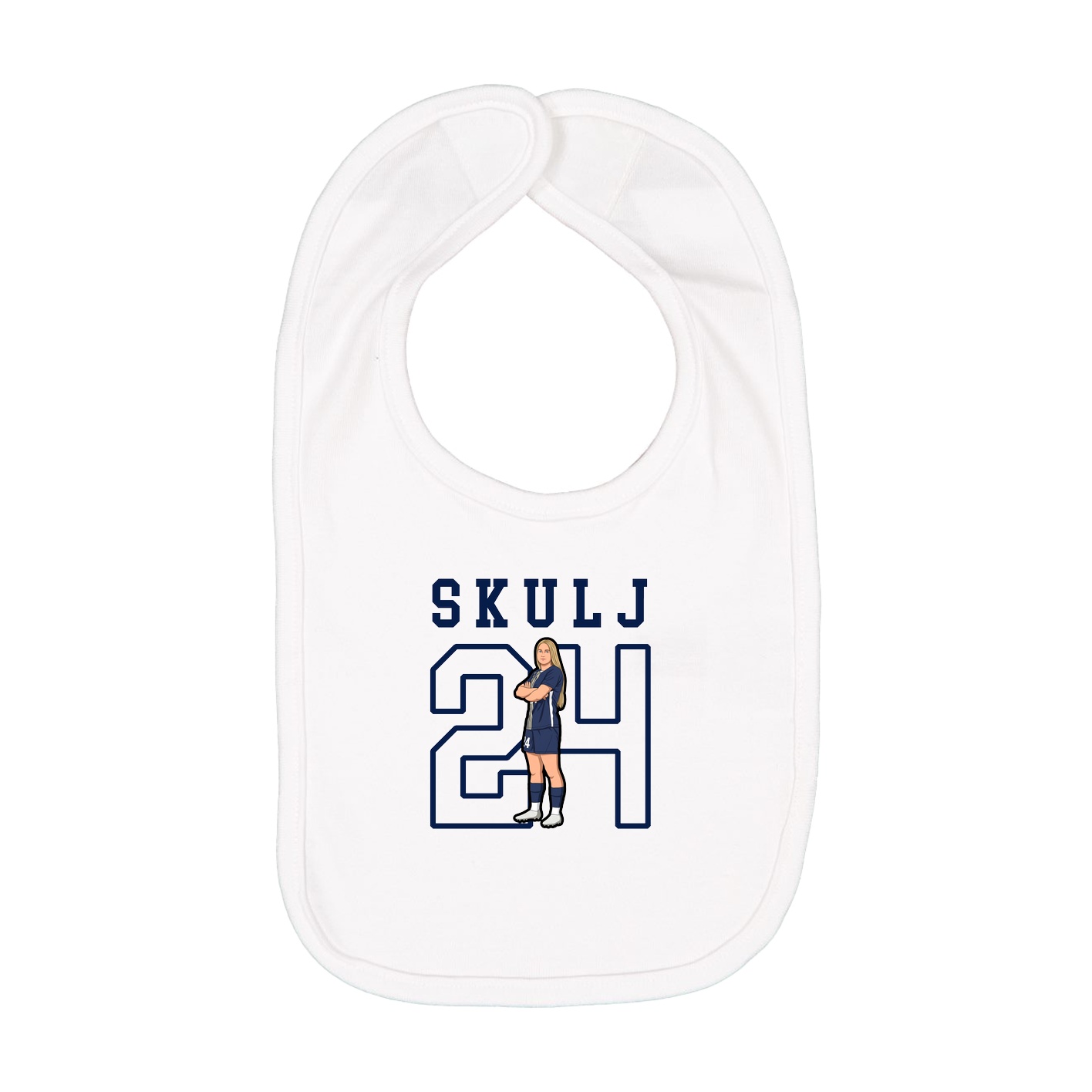 Infant Bib — Shirsey in White