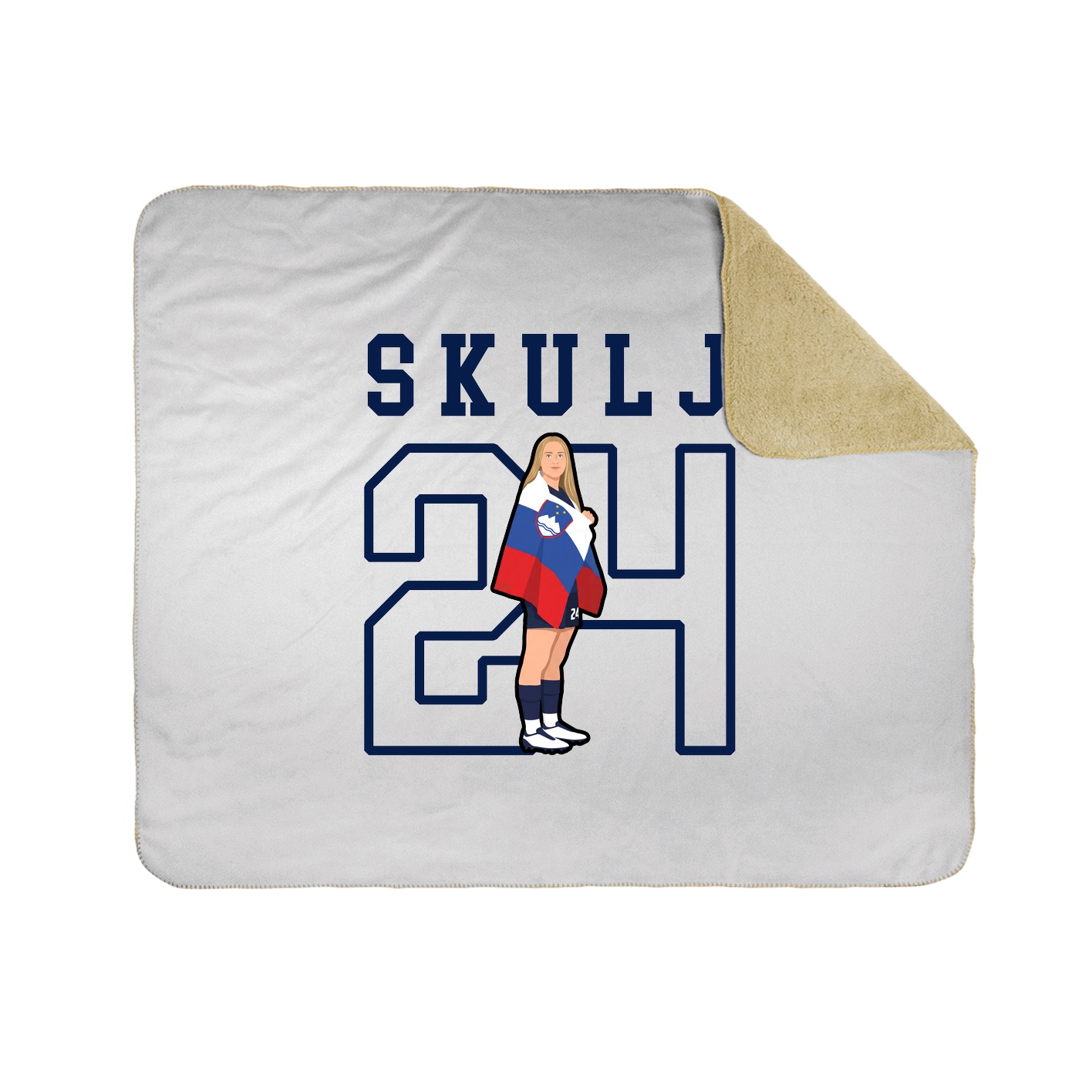 Throw Blanket — Shirsey in White