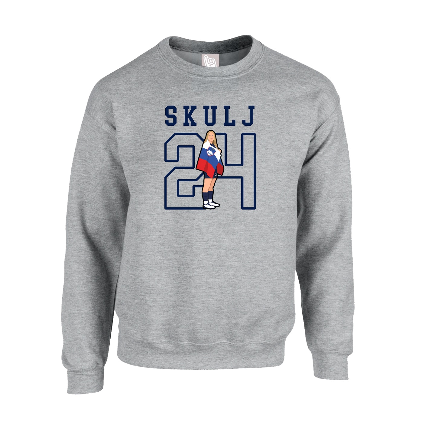 Fleece Crew — Shirsey in Grey
