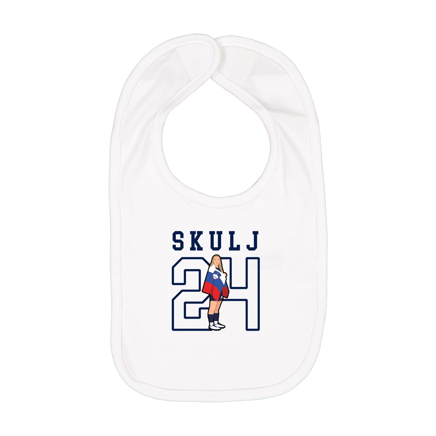 Infant Bib — Shirsey in White