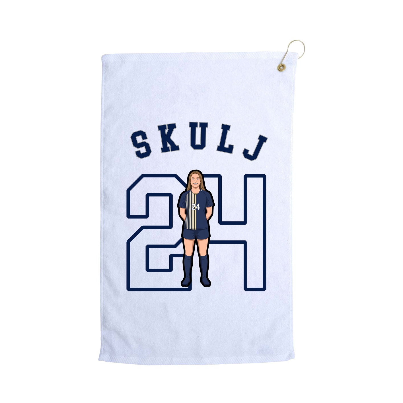Golf Towel — Shirsey Arch in White
