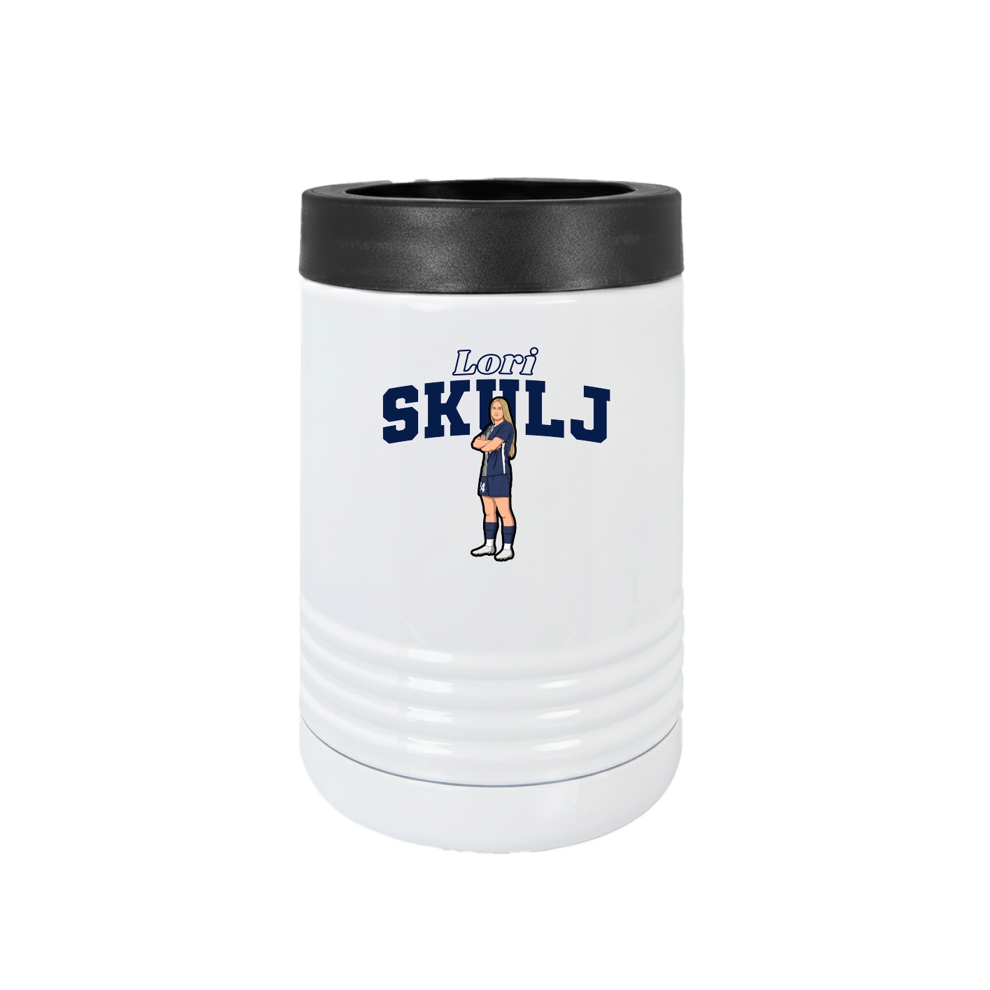 Beverage Holder — Name Arch in White