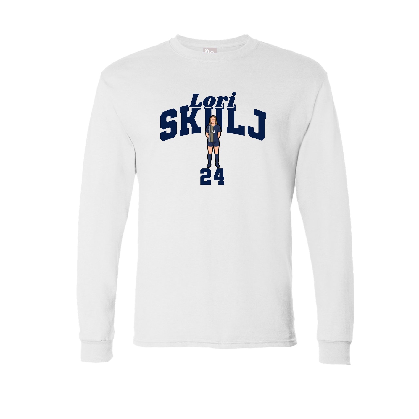 Long Sleeve Tee — Signature Arch in White